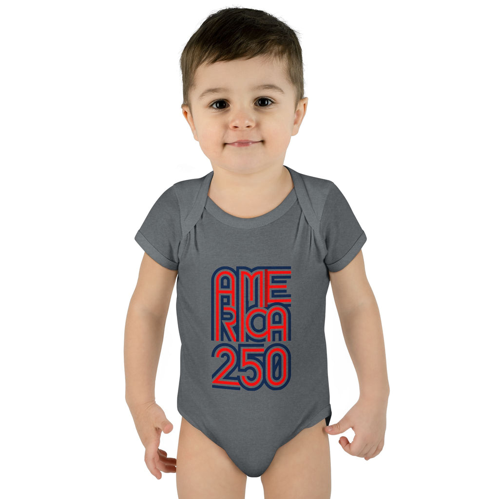 America 250 Personalized Infant Bodysuit | USA Flag