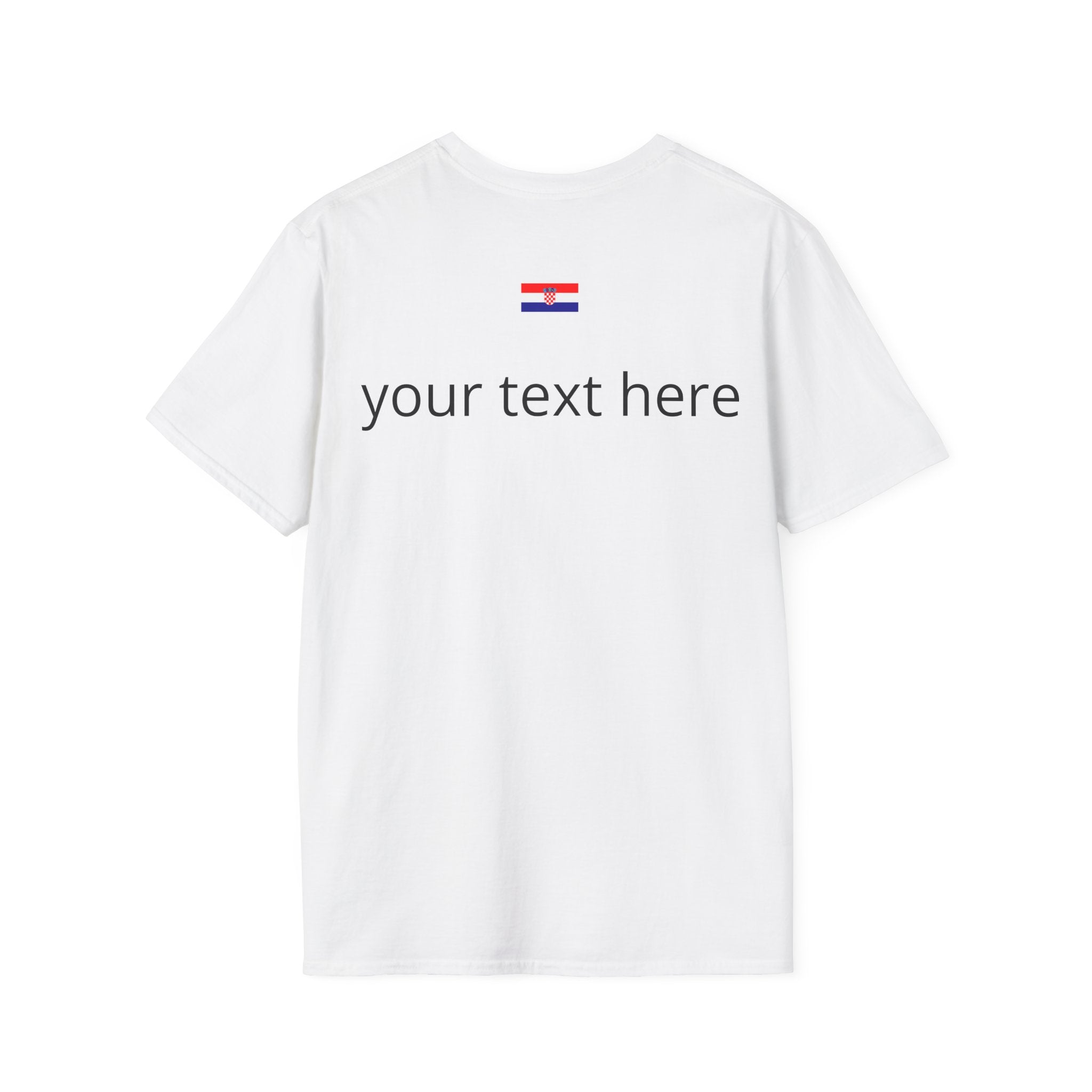 FIFA World Cup 2026 Personalized T‑Shirt — “Vi se kupajte, mi idemo na nogomet” Retro Croatian Design