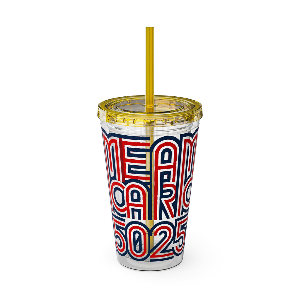 America 250 Tumbler | Patriotic Red White Blue Straw Cup