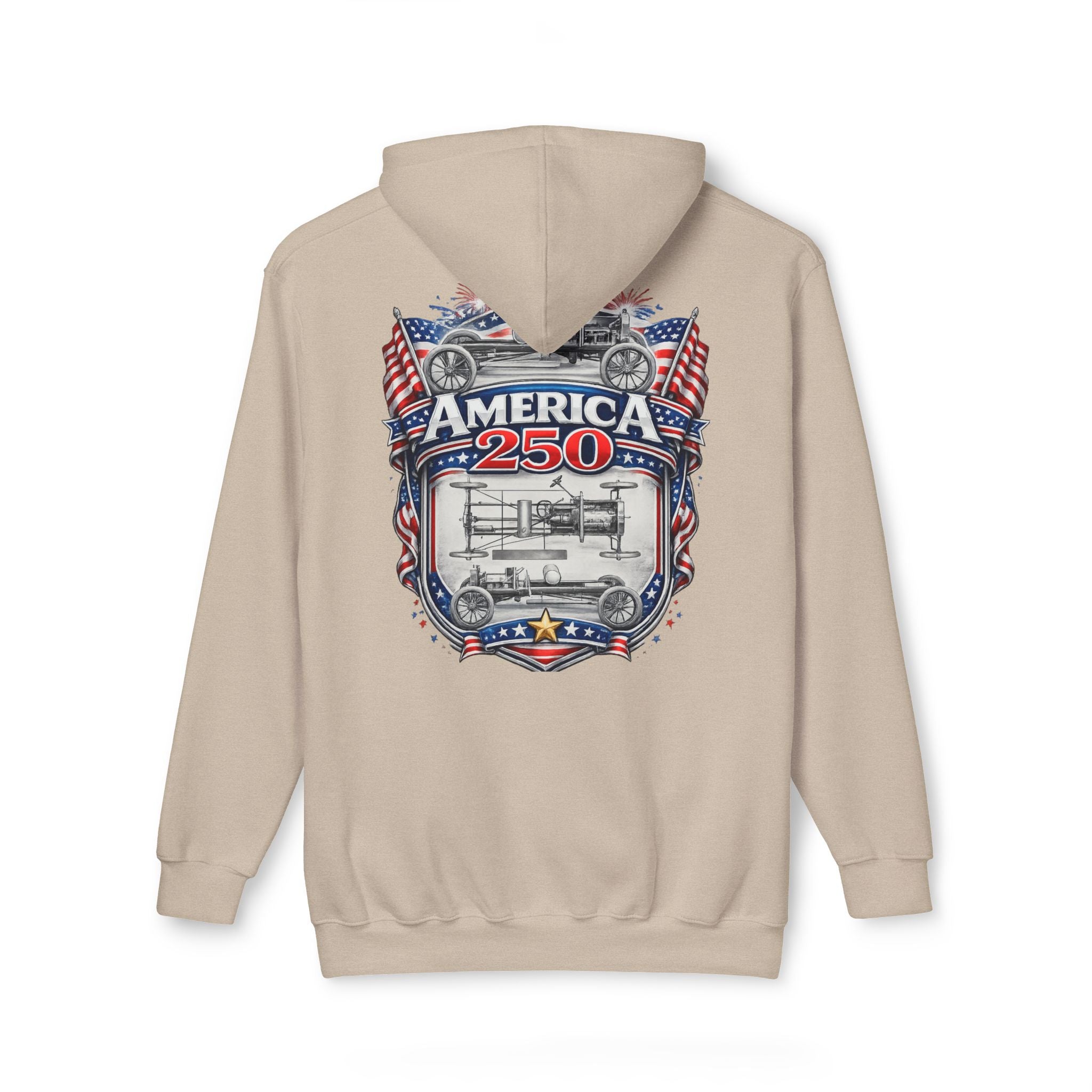 America 250 Patriotic USA Anniversary Hoodie —  Made in USA