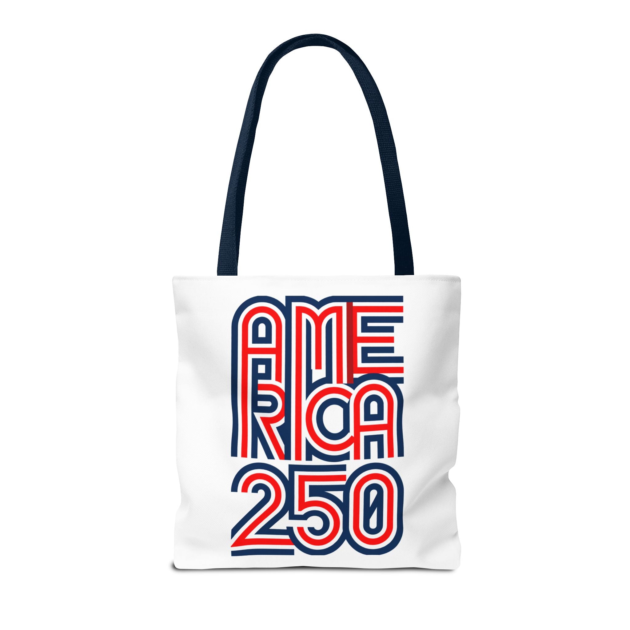 America 250 Tote Bag — Patriotic Red, White & Blue Commemorative Tote