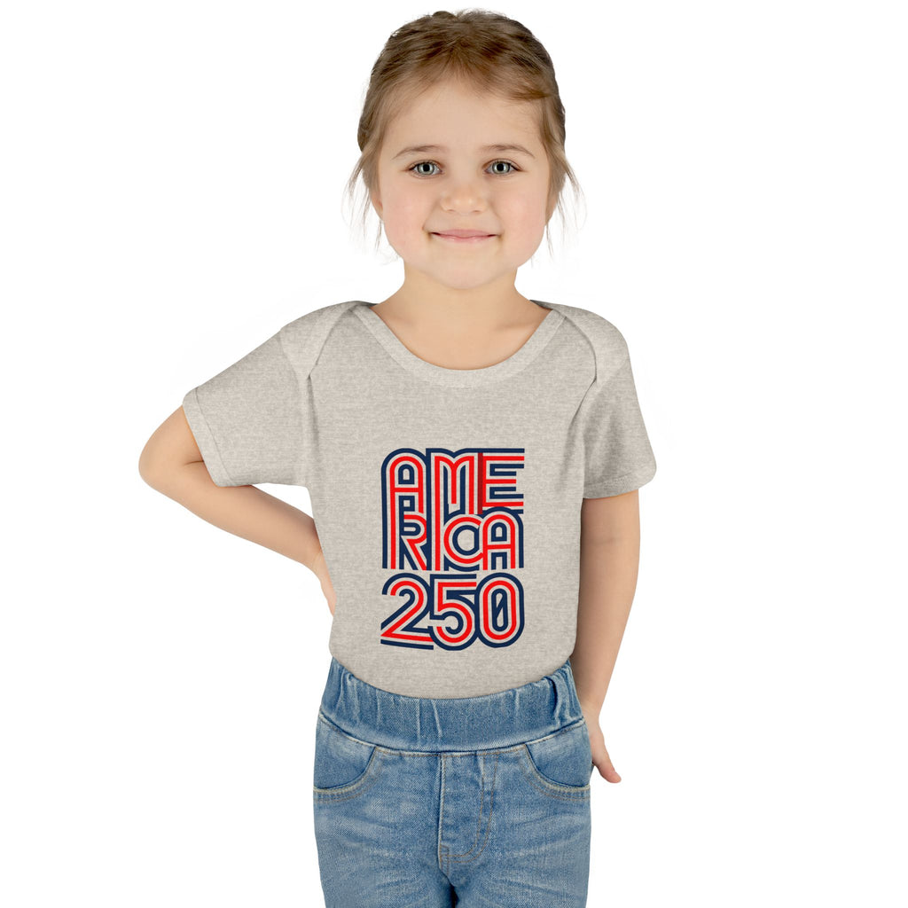 America 250 Personalized Infant Bodysuit | USA Flag