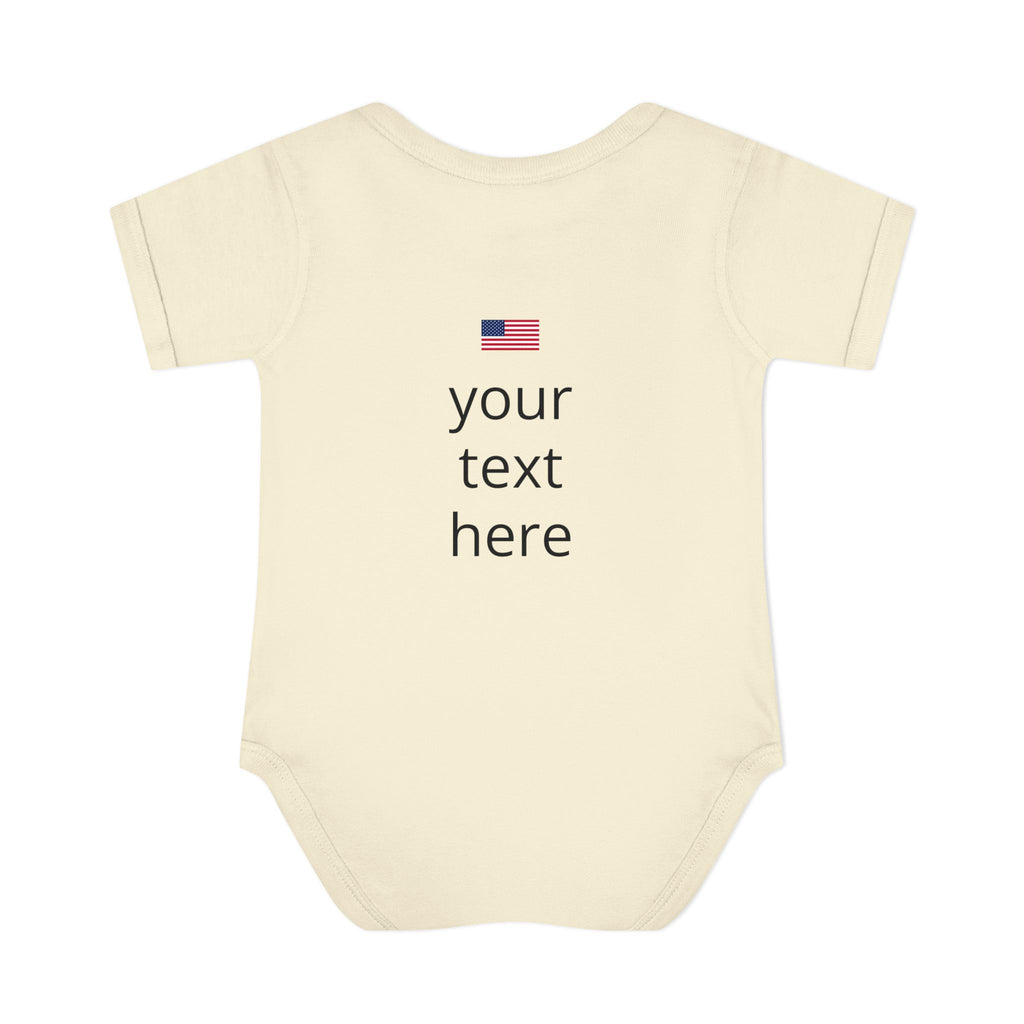 America 250 Personalized Infant Bodysuit | USA Flag