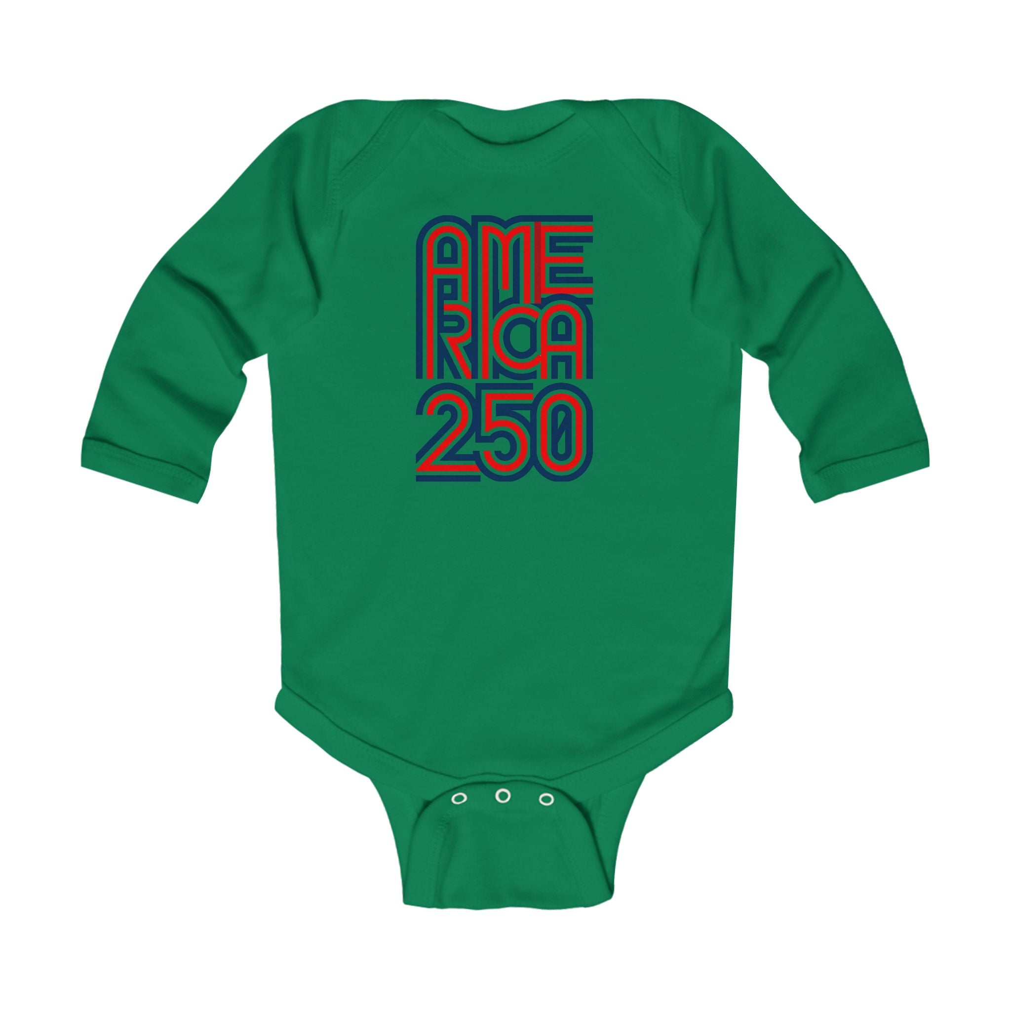 America 250 Infant Bodysuit — Patriotic Red White Blue Baby Onesie