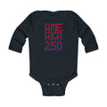 America 250 Infant Bodysuit — Patriotic Red White Blue Baby Onesie
