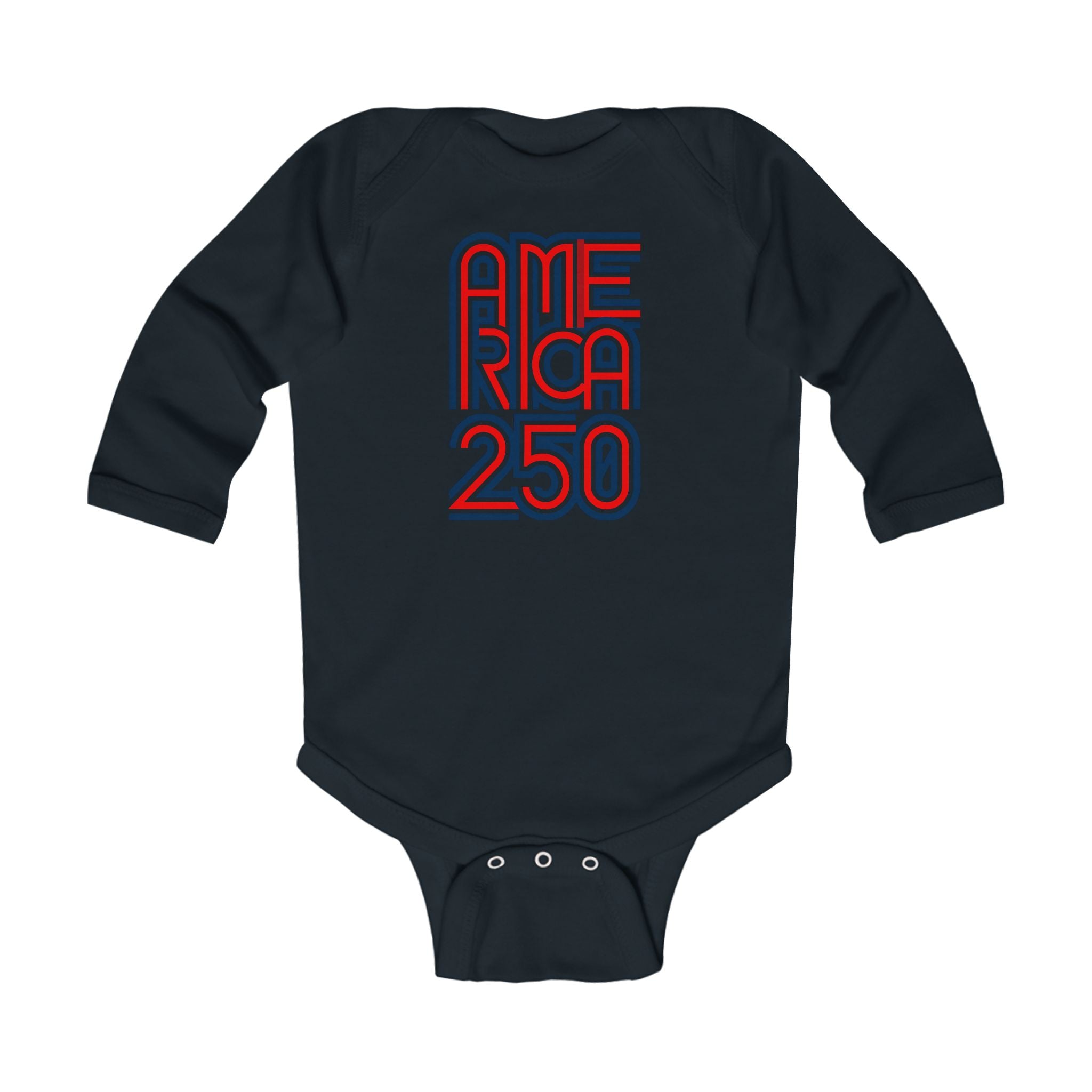 America 250 Infant Bodysuit — Patriotic Red White Blue Baby Onesie