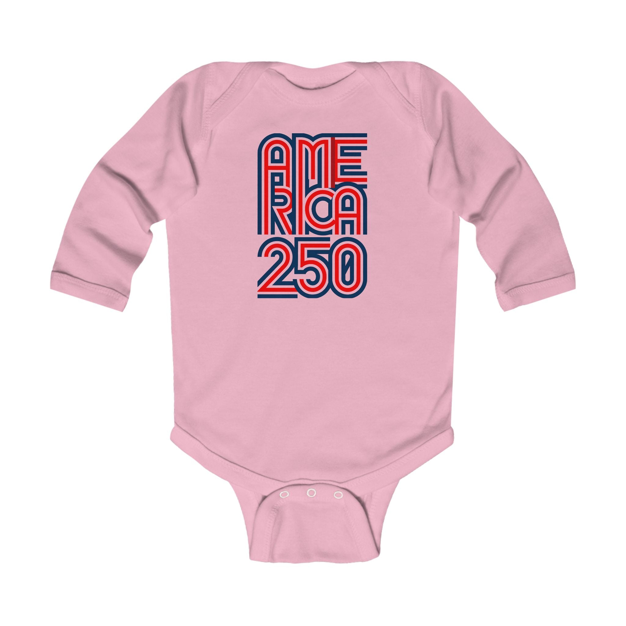 America 250 Infant Bodysuit — Patriotic Red White Blue Baby Onesie