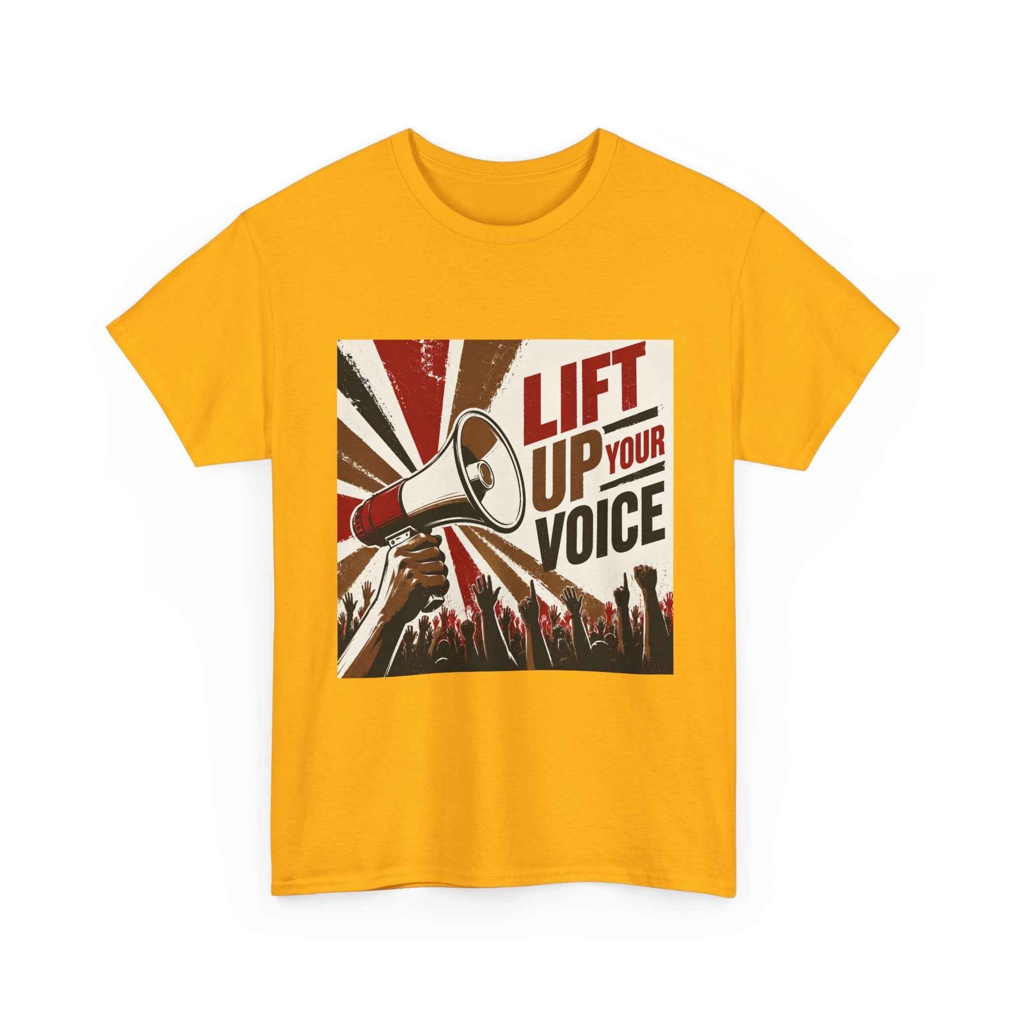 oryggy Originals Summer line Lift Up Your Voice Tee — Protest Megaphone Graphic T-Shirt