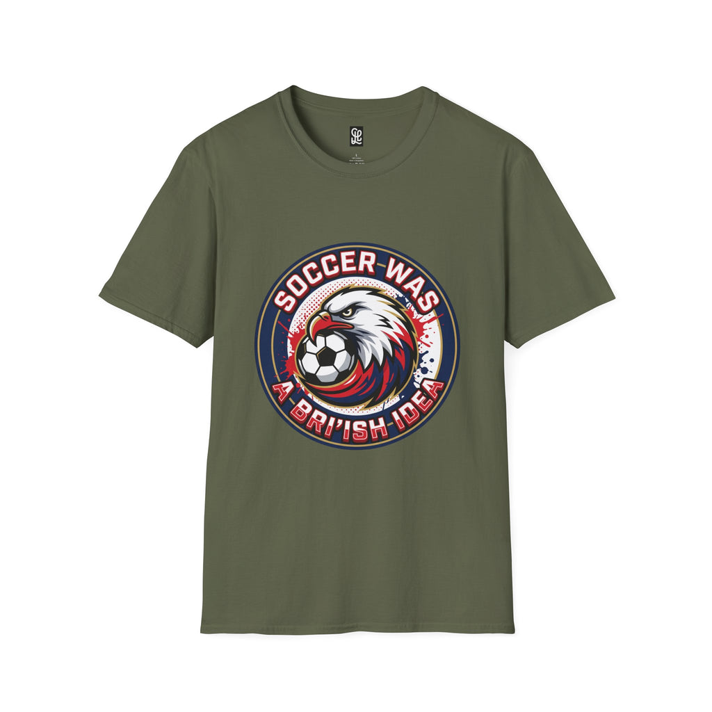 FIFA 2026 Soccer Eagle T-Shirt — "Soccer was a Bri'ish idea" Vintage Soccer Graphic Tee