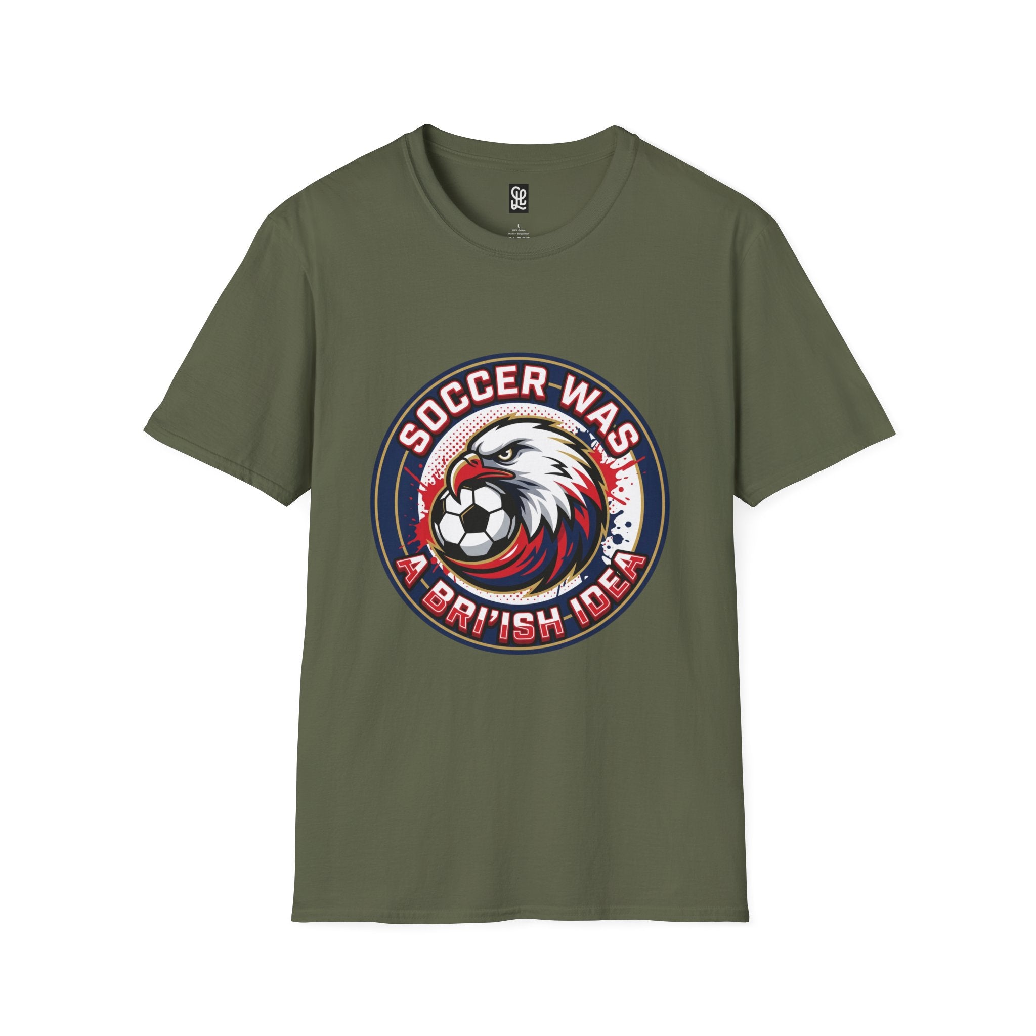 FIFA 2026 Soccer Eagle T-Shirt — "Soccer was a Bri'ish idea" Vintage Soccer Graphic Tee