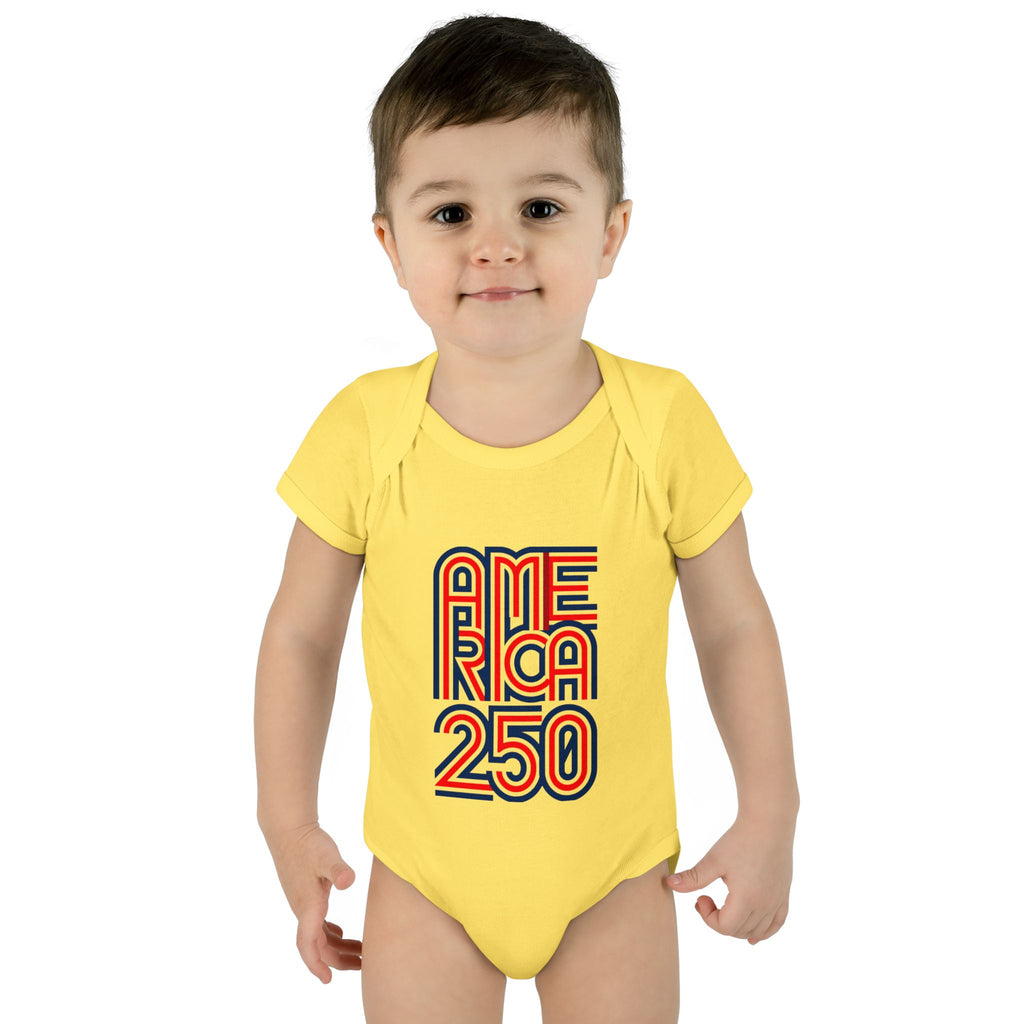 America 250 Personalized Infant Bodysuit | USA Flag