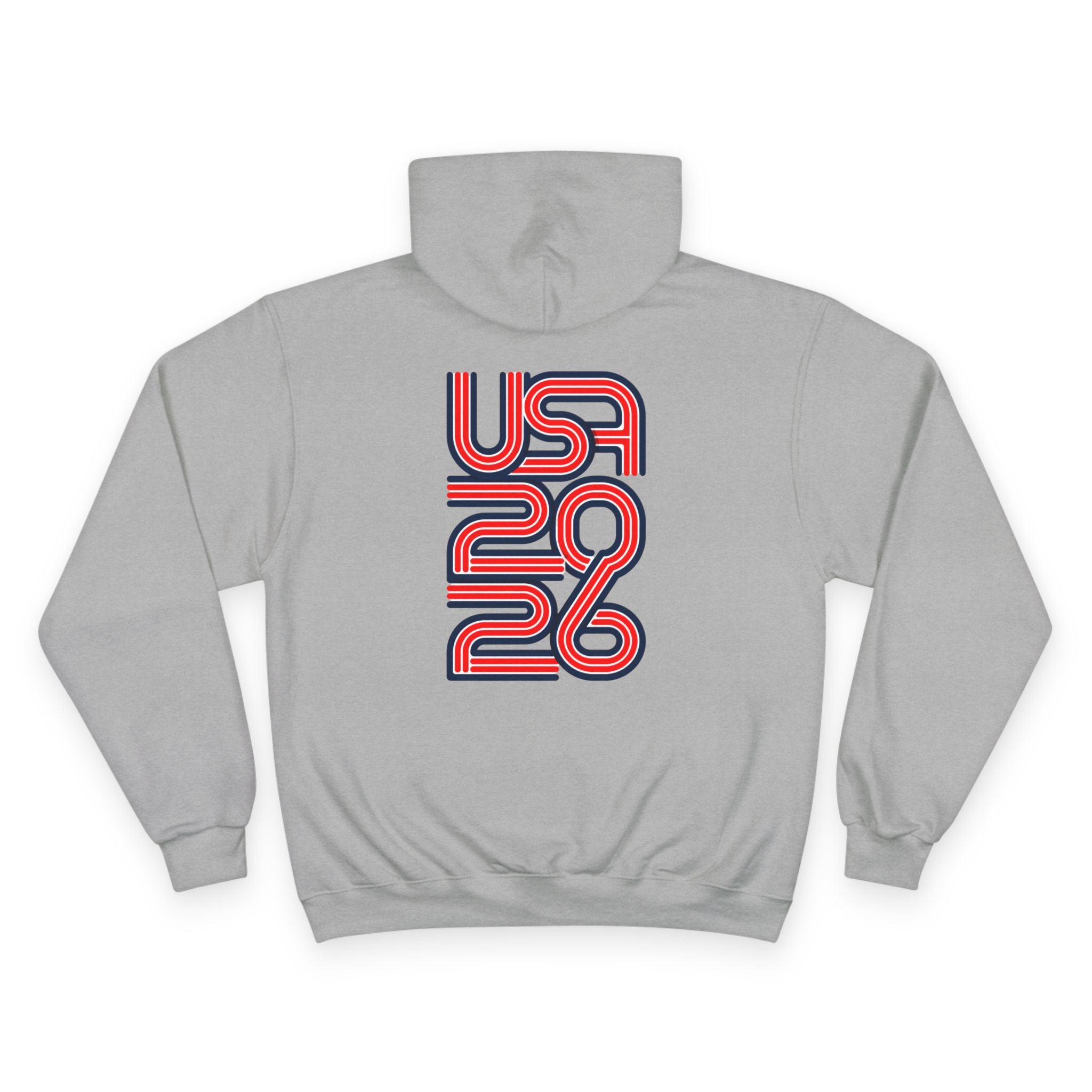 America 250 Hoodie — Retro Red & Blue 2026 Celebration Pullover