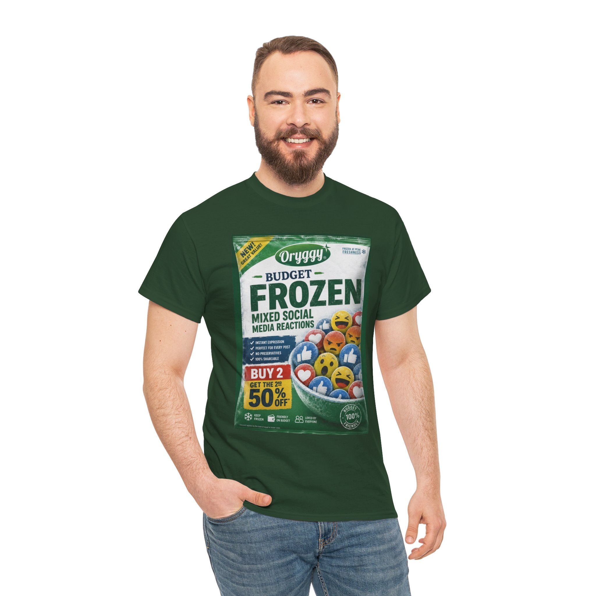 oryggy Originals Summer line 'Budget Frozen Mixed Social Media Reactions' Graphic Tee