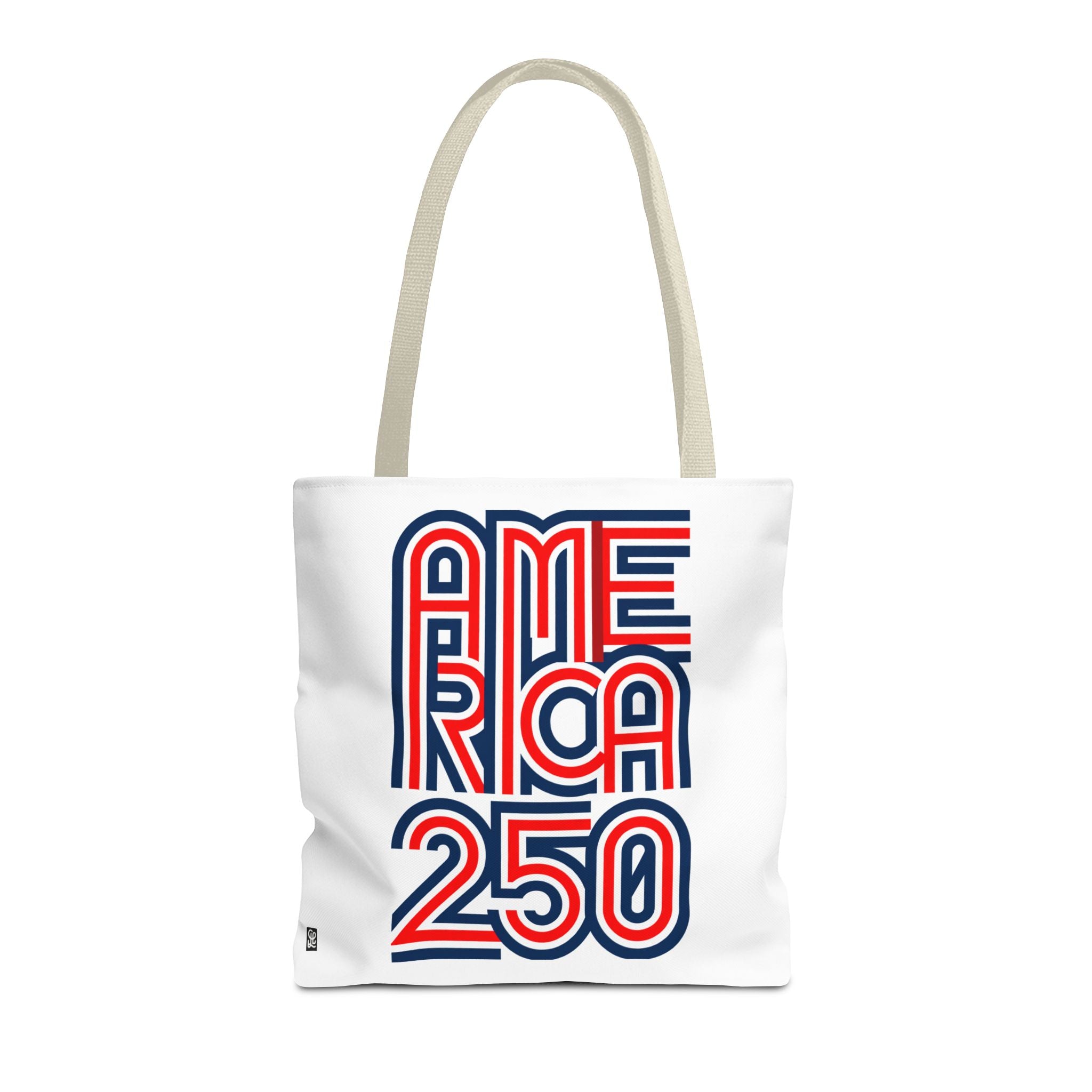 America 250 Tote Bag — Patriotic Red, White & Blue Commemorative Tote