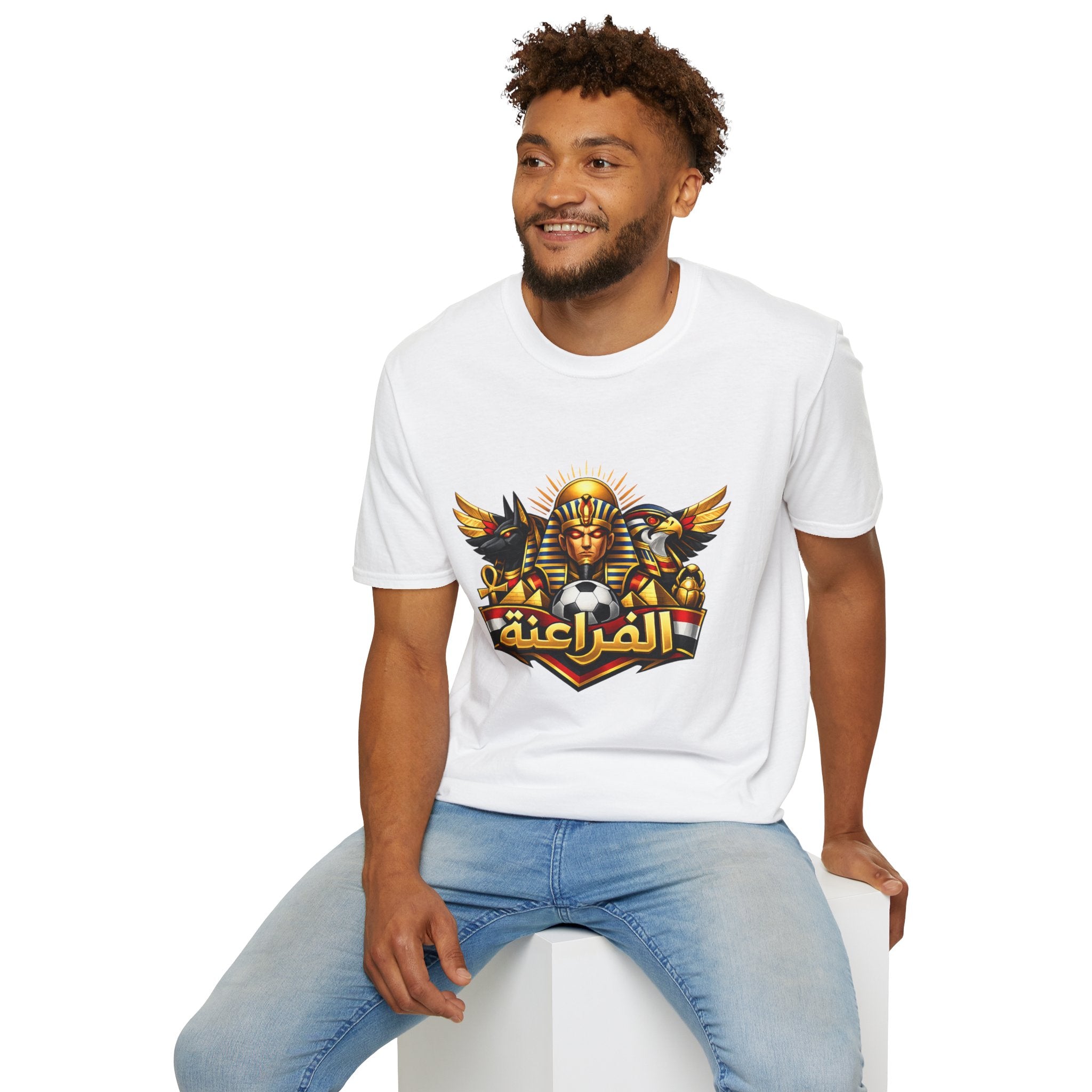 FIFA 2026 Pharaoh Soccer Crest T‑Shirt — Egyptian Football Graphic Tee - Oryggy