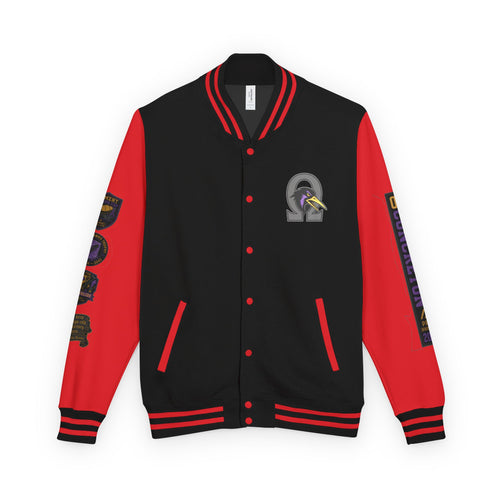 OC Concreton Varsity Jacket — Pancho Hawks "Cold Bearings" Distressed Edition