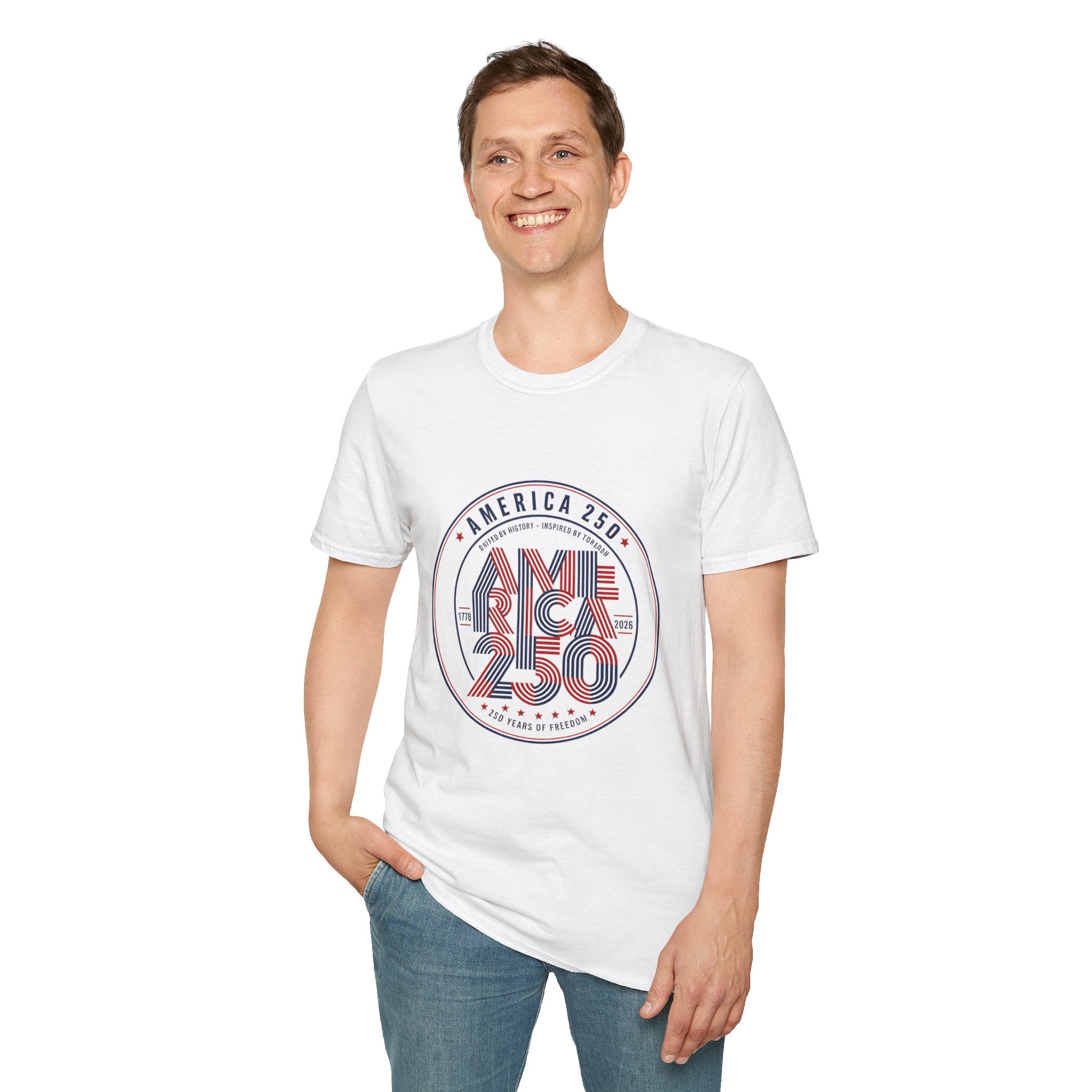 oryggy - america-250-celebration-t-shirt-patriotic-usa-independence-anniversary-tee - Vintage Patriotic Apparel