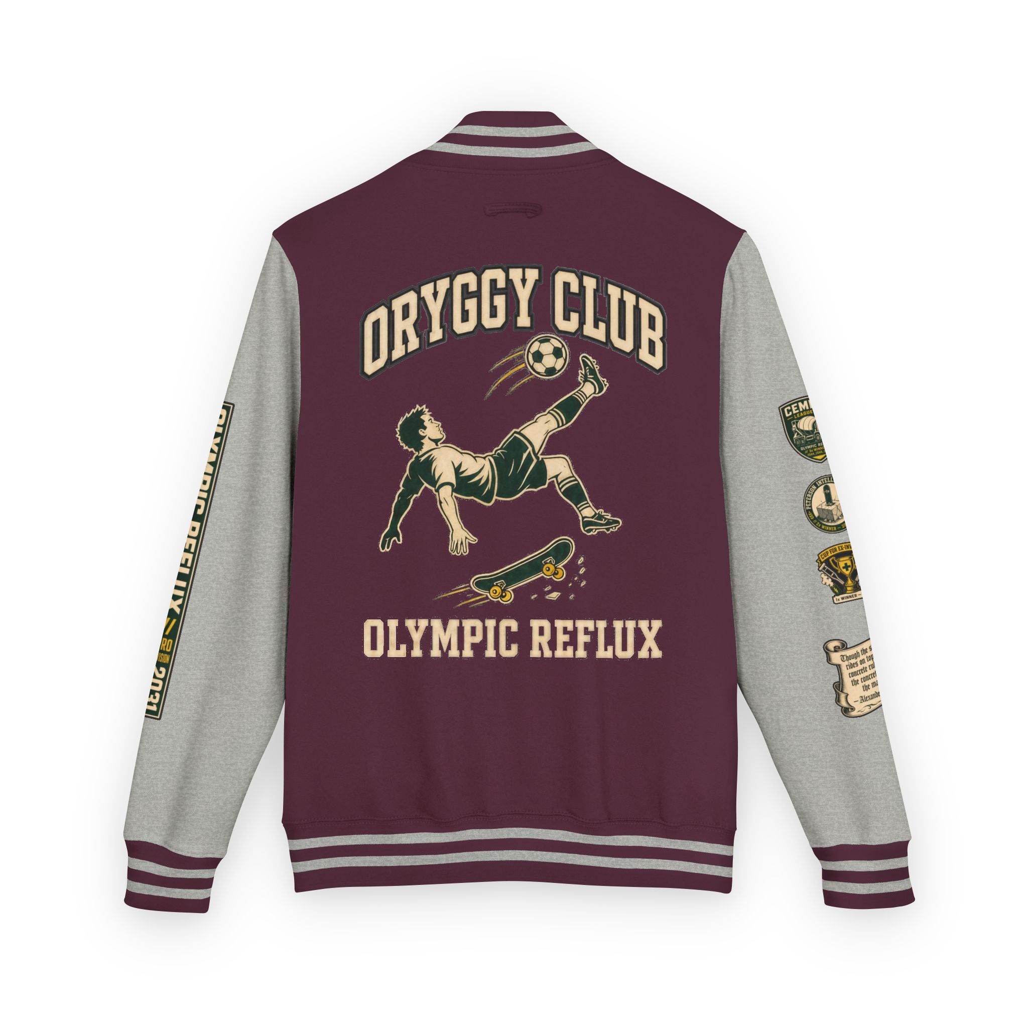 OR Olympic Reflux Varsity Jacket — Alexander Peterson "The Concrete is Master" Edition