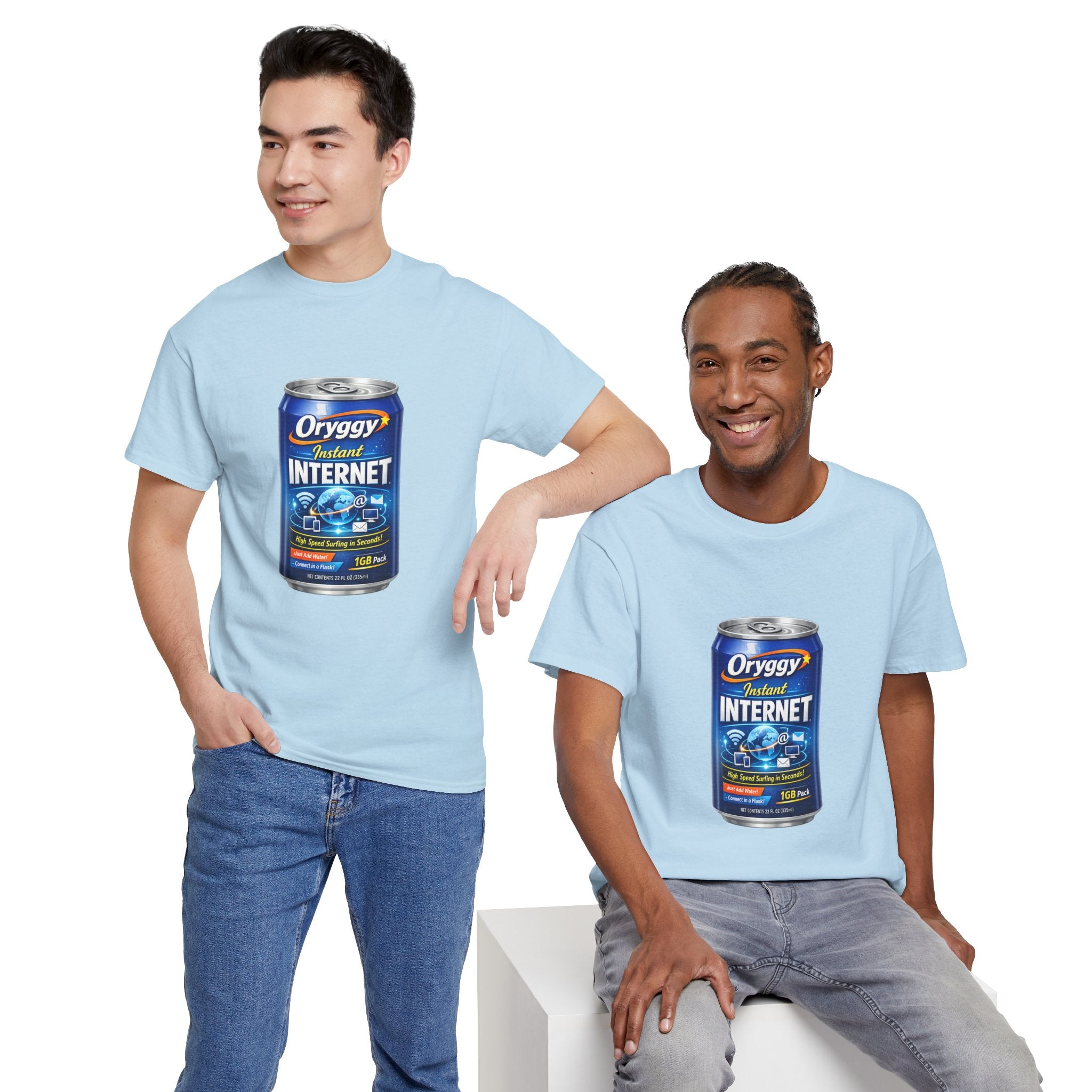 oryggy Originals Summer line Canned Internet Tee — Retro Can Graphic T-Shirt