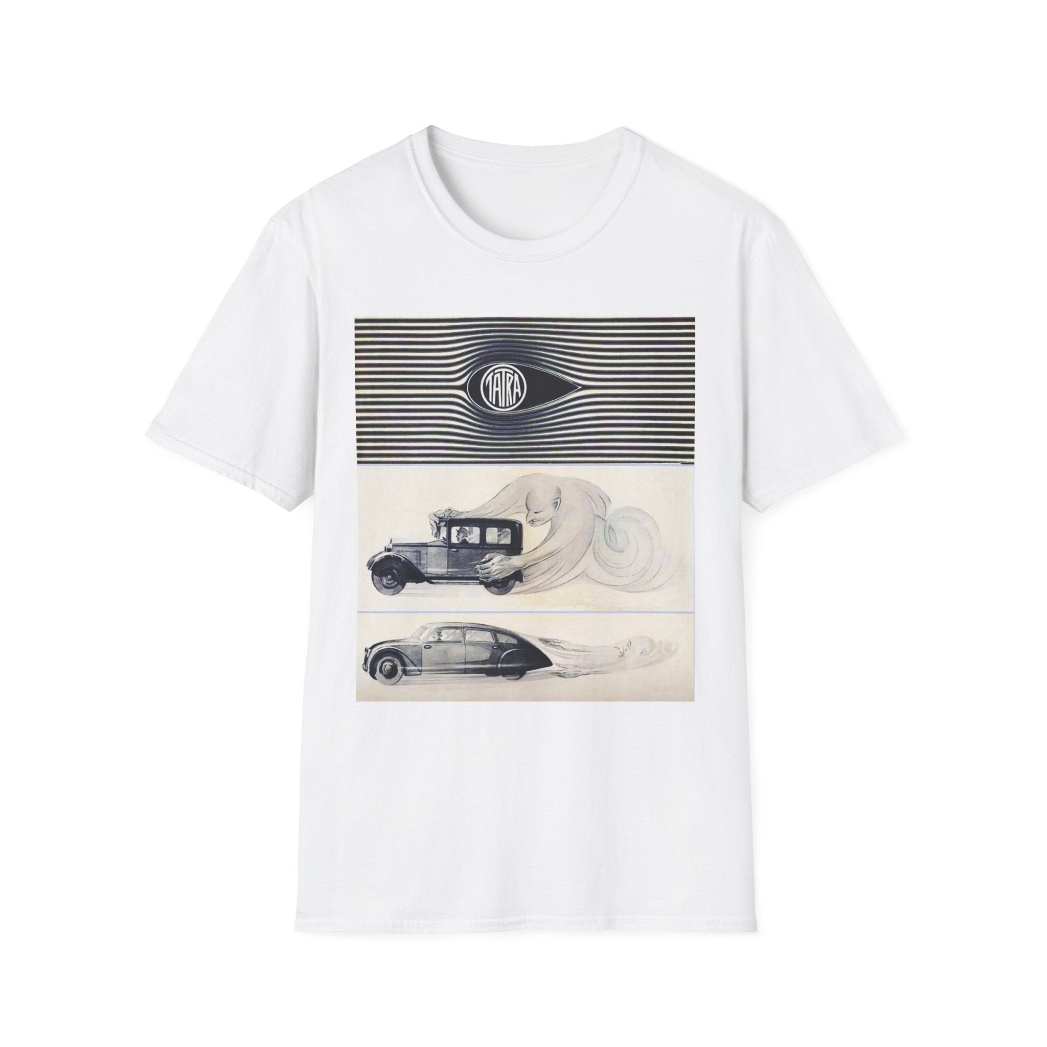 oryggy Originals Summer line Retro Stripes & Classic Car Illustration Tee