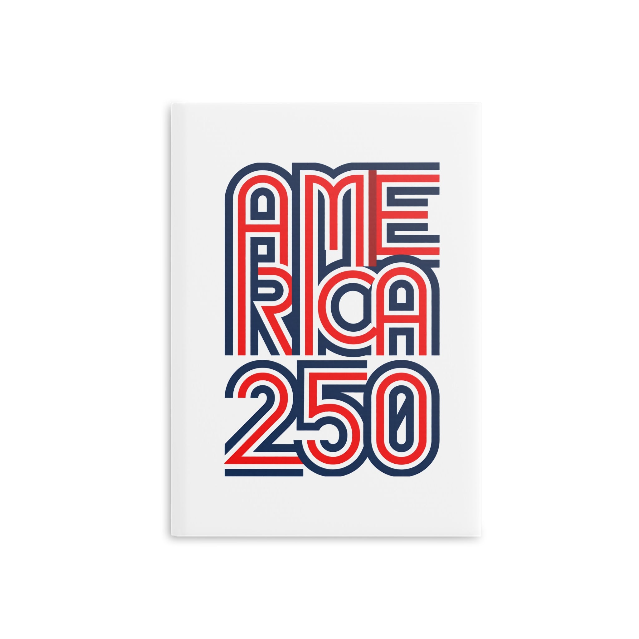 America 250 Hardcover Notebook | Patriotic USA Flag Journal