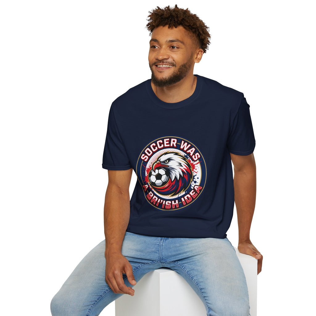 FIFA 2026 Soccer Eagle T-Shirt — "Soccer was a Bri'ish idea" Vintage Soccer Graphic Tee