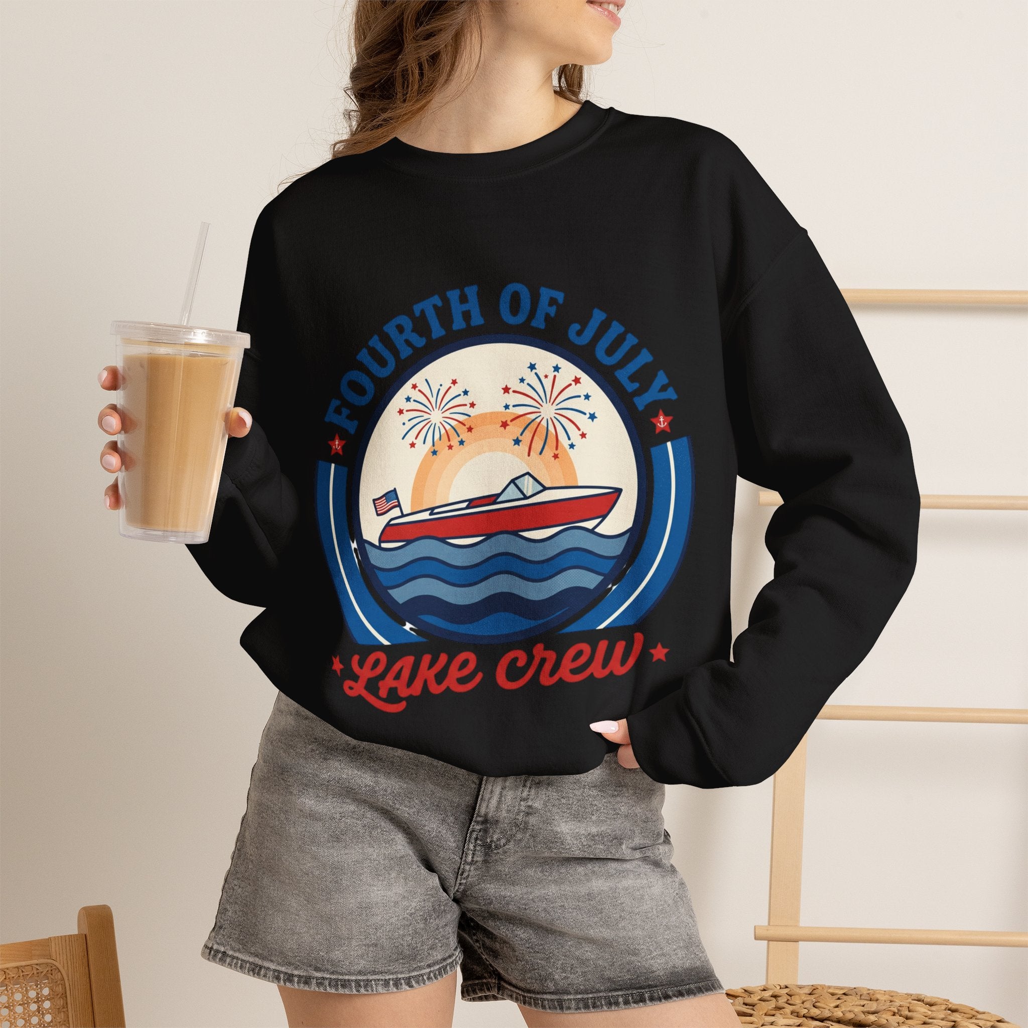 oryggy - america-250-unisex-heavy-blend™-crewneck-sweatshirt - Vintage Patriotic Apparel