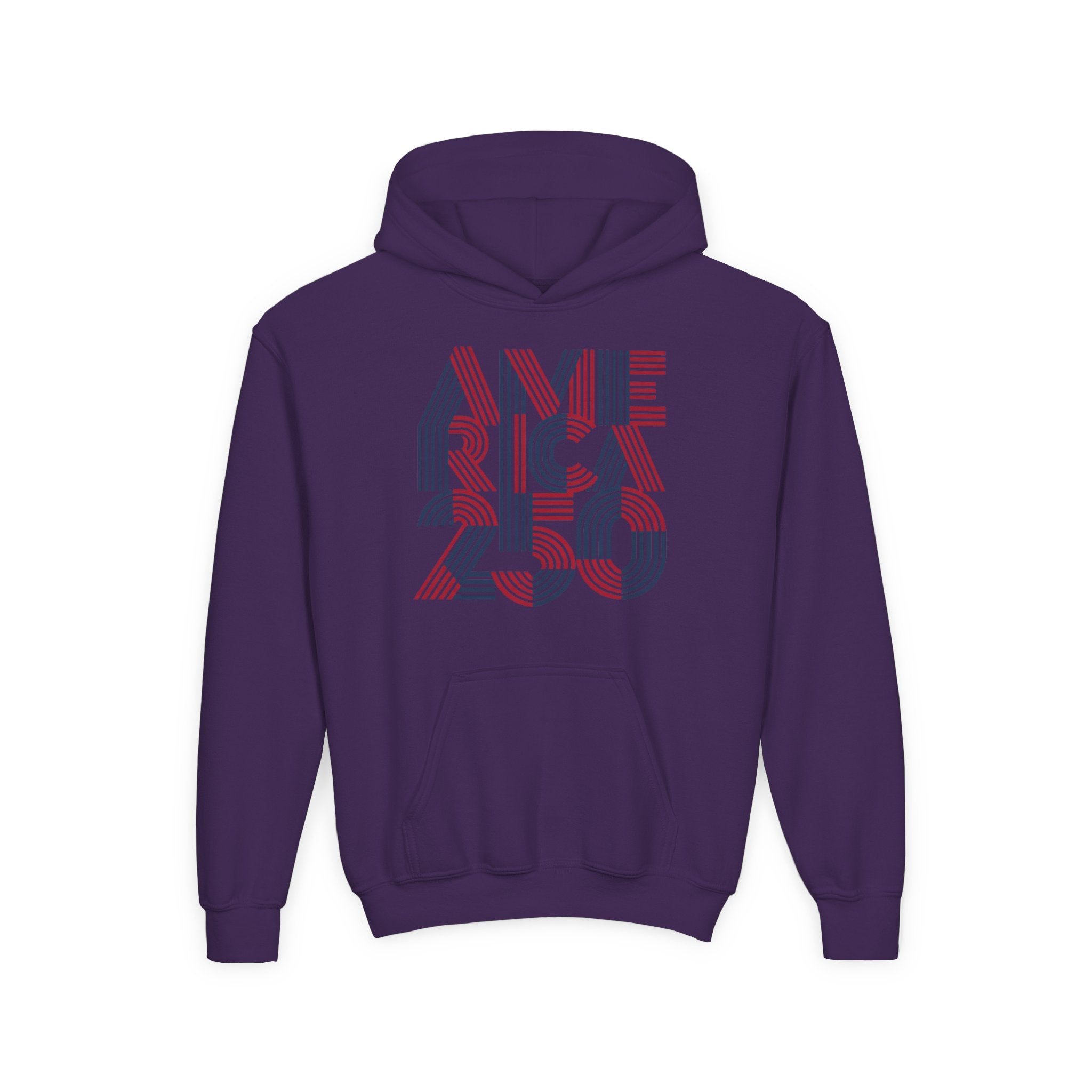 America 250 Hoodie | Patriotic Retro Typography, 250th Anniversary