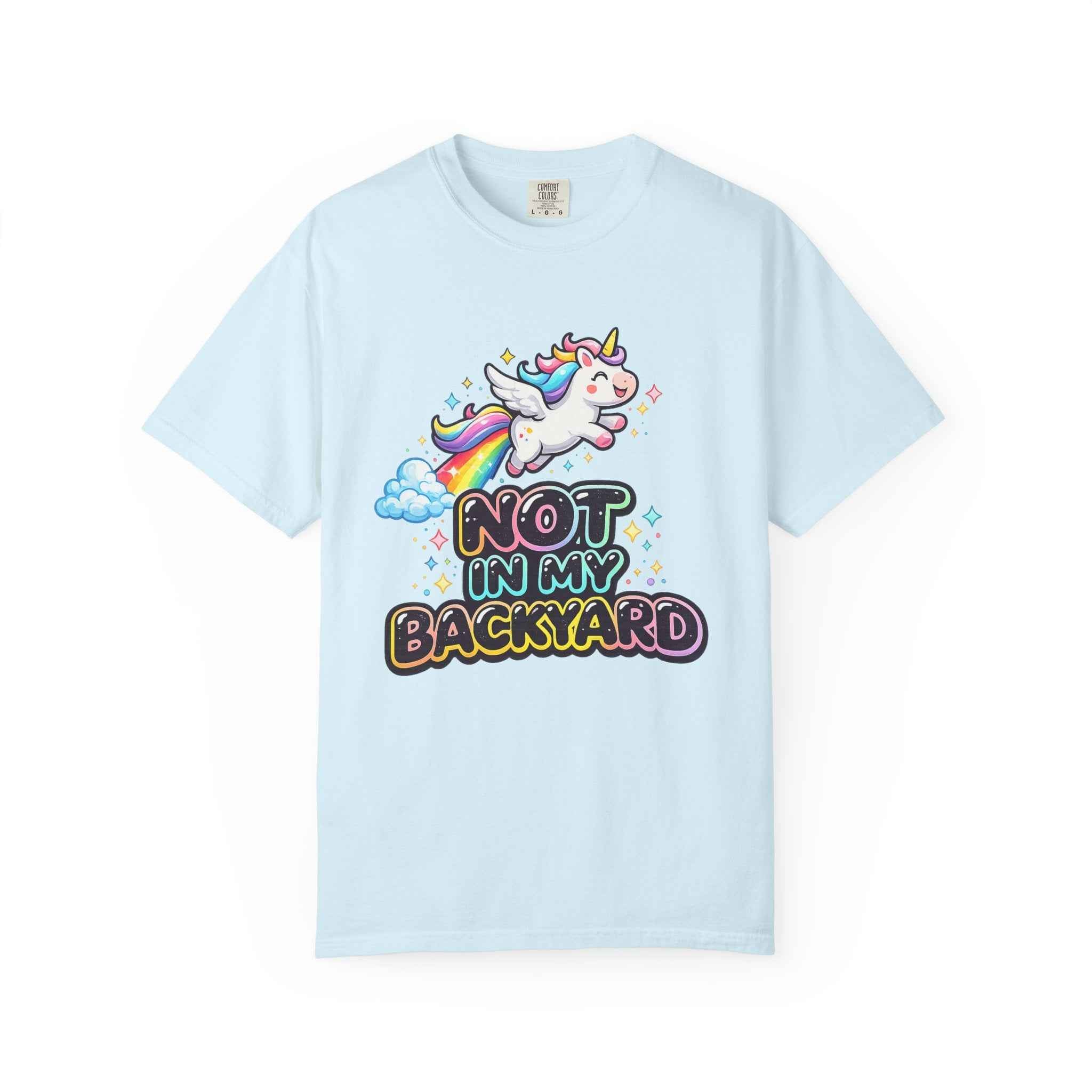 oryggy Originals Summer line Unicorn "Not In My Backyard" T-Shirt