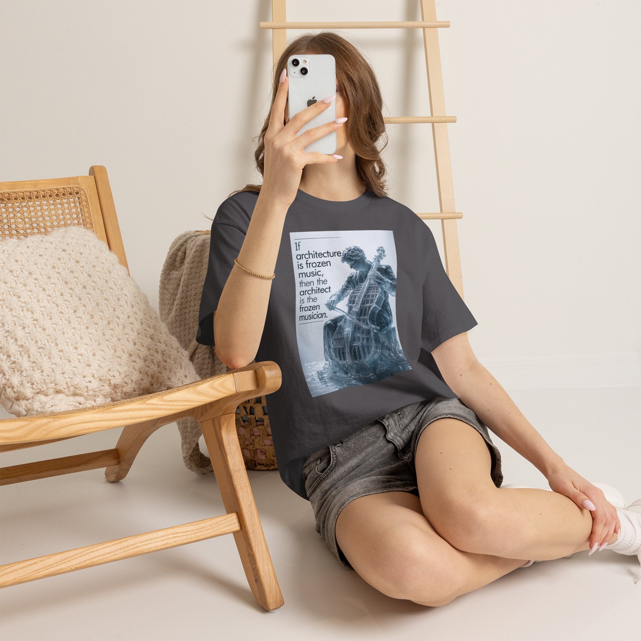 oryggy Originals Summer line "If architecture is frozen music" Graphic Tee
