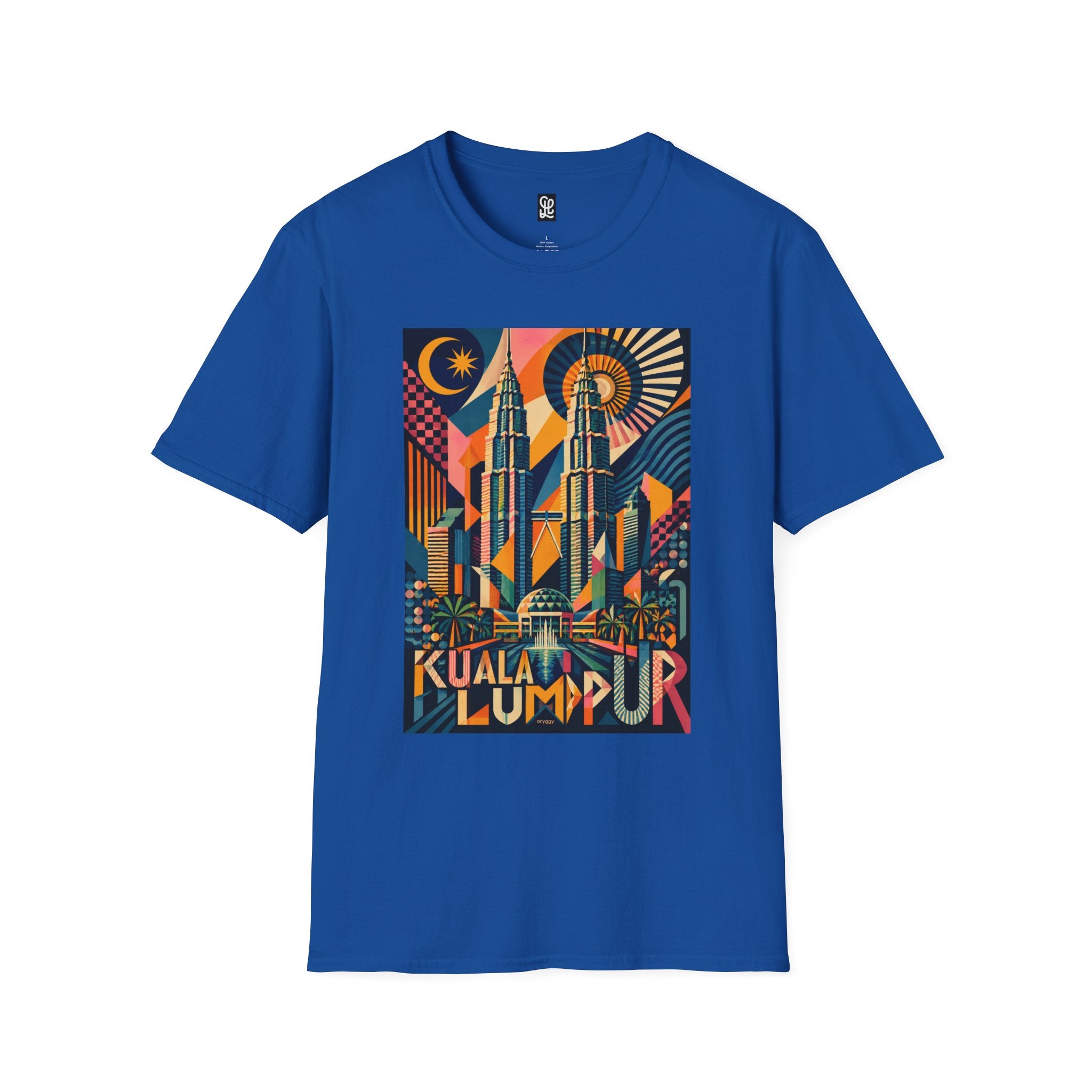 oryggy Originals Summer line Kuala Lumpur Poster Tee — Retro Petronas Towers Graphic T-Shirt