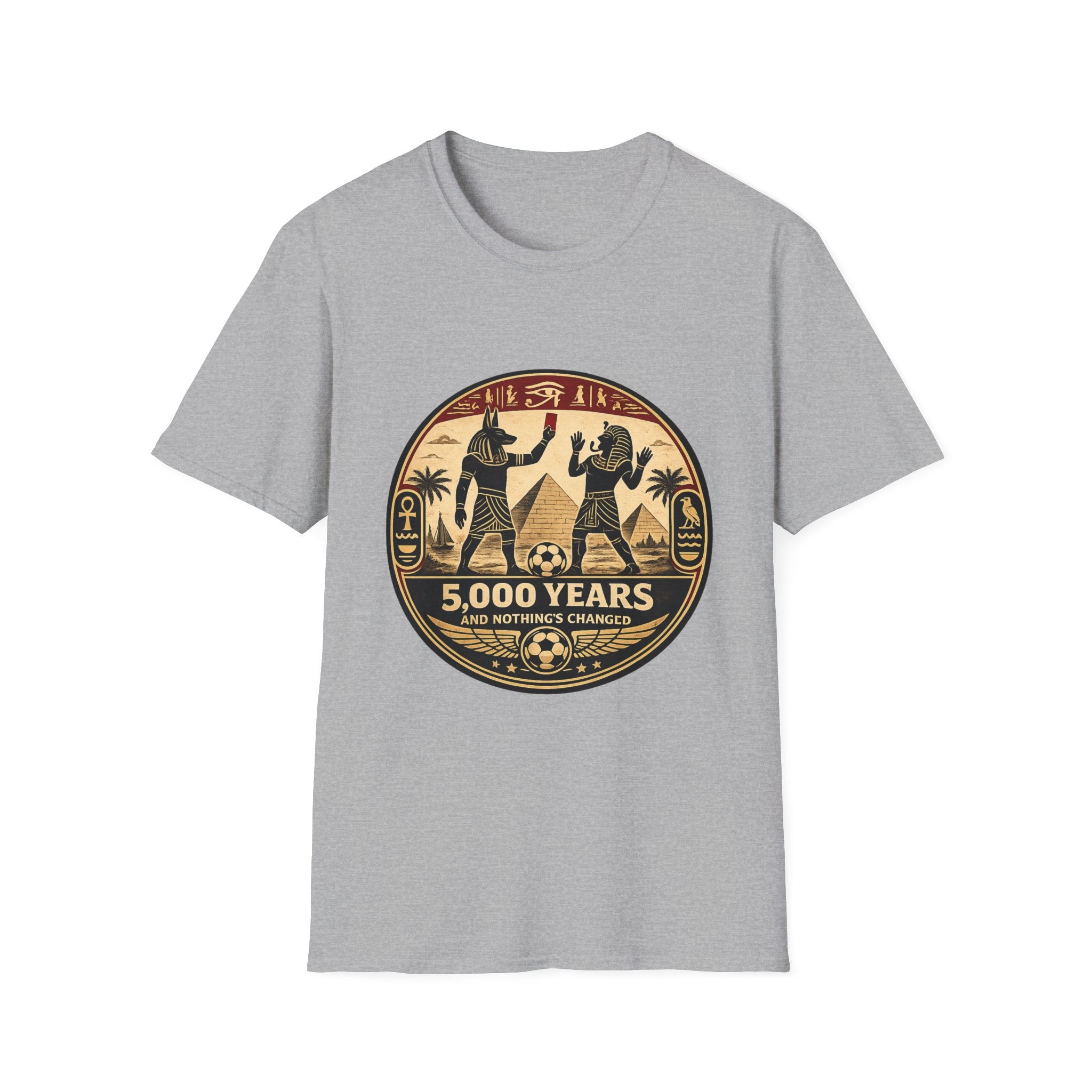 fifa-2026-ancient-egypt-t-shirt-5-000-years-nothings-changed-vintage-pyramid-design - Retro Football Apparel oryggy