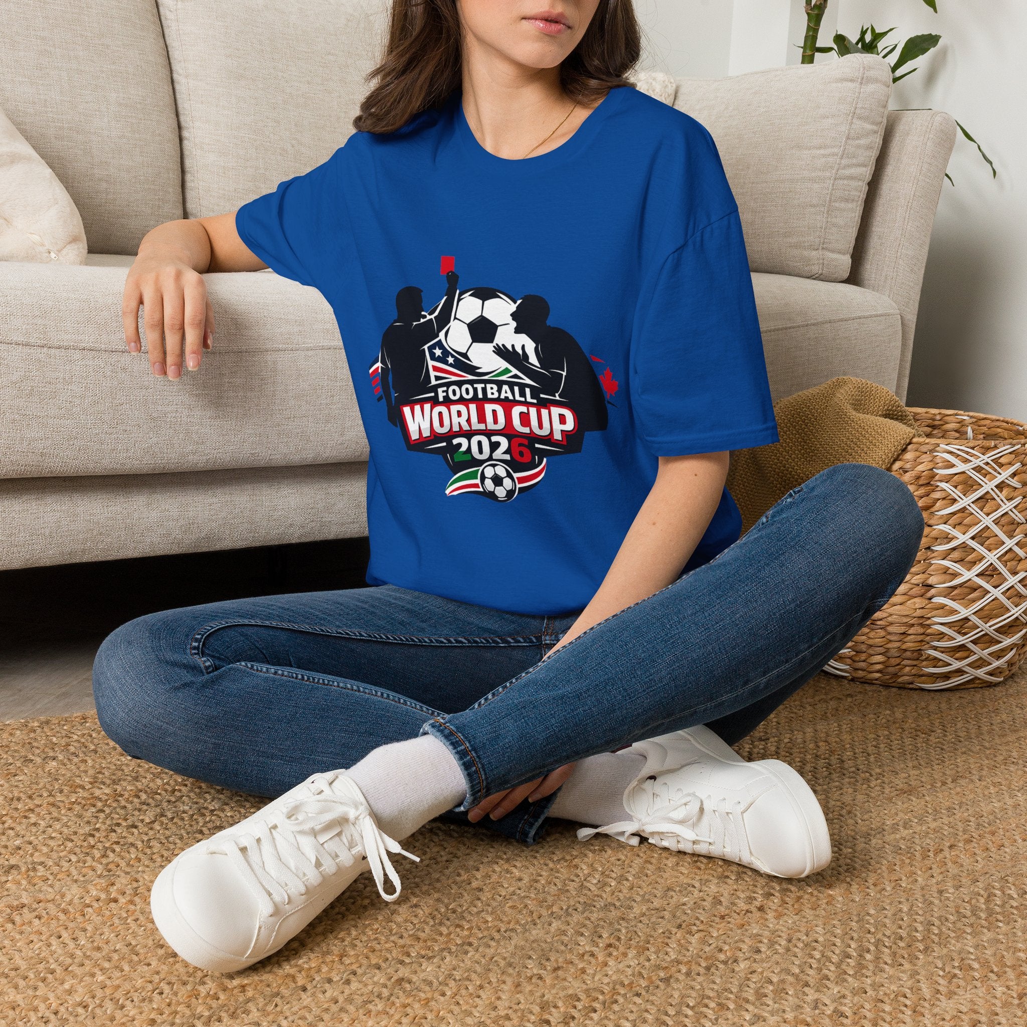 FIFA World Cup 2026 Soccer T-Shirt — Football Referee Red Card Design - Oryggy