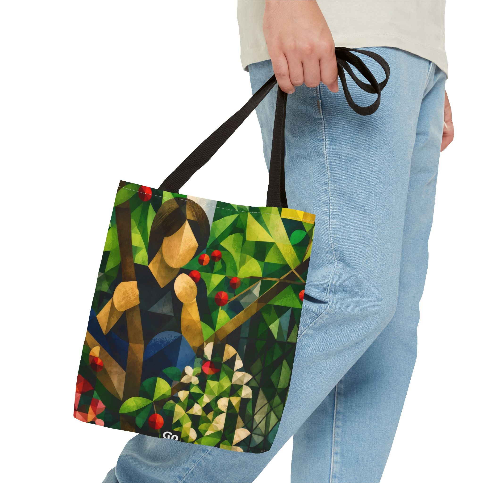 oryggy Originals Summer line Geometric Garden Tote Bag — Colorful Nature All-Over Print