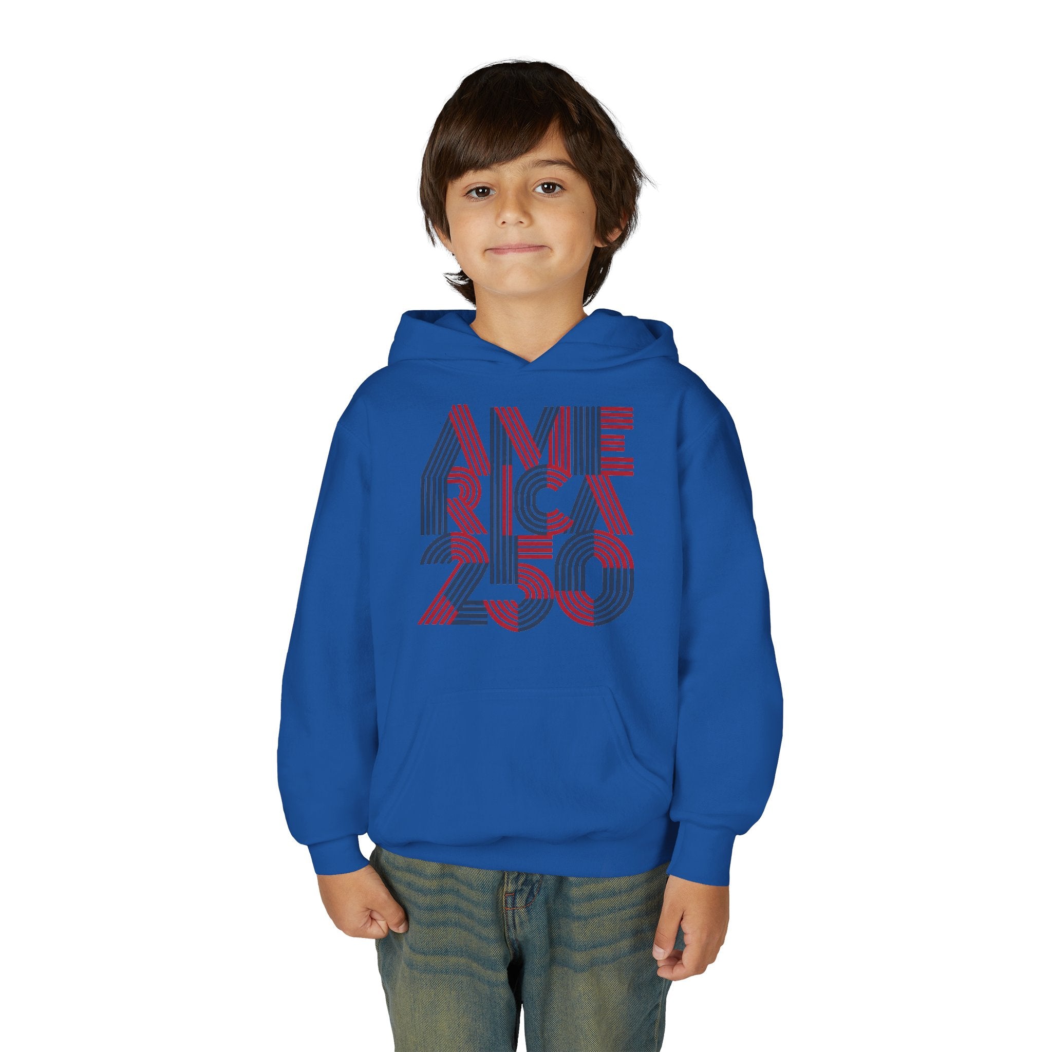 America 250 Hoodie | Patriotic Retro Typography, 250th Anniversary