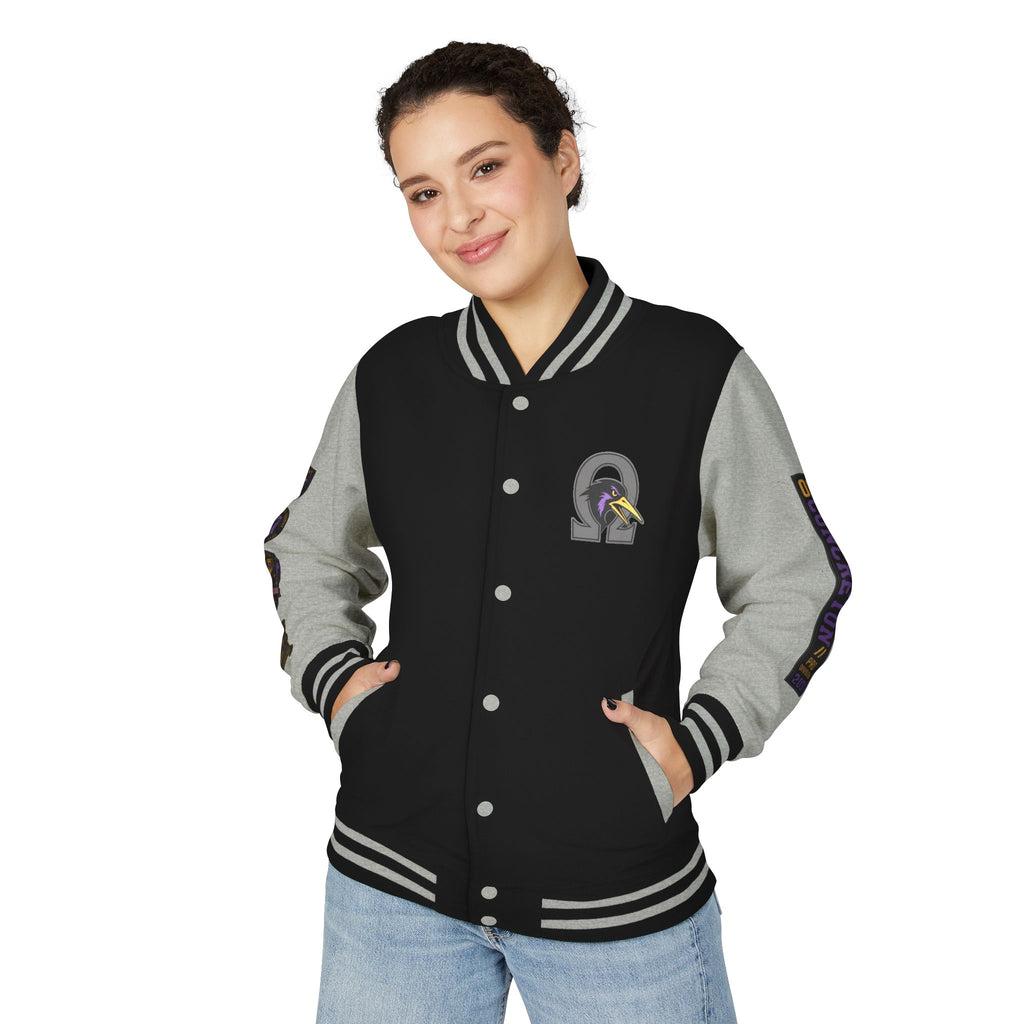 OC Concreton Varsity Jacket — Pancho Hawks "Cold Bearings" Distressed Edition