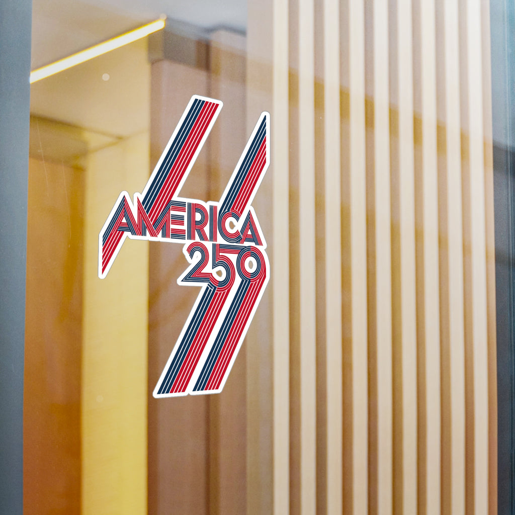 America 250 Retro Stripes Sticker | Kiss-Cut Vinyl Decal