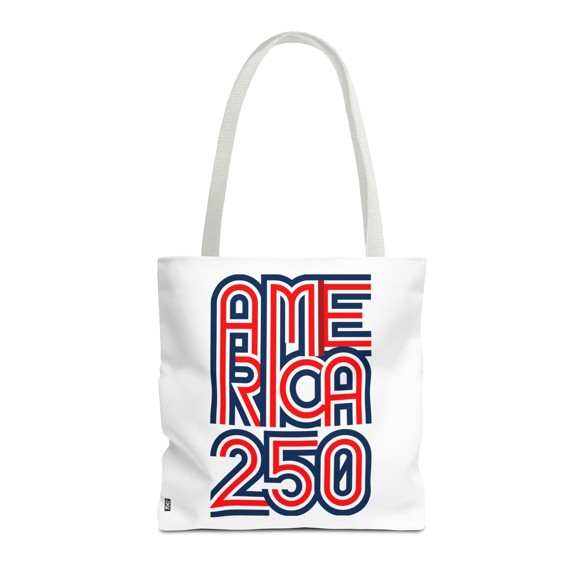 America 250 Tote Bag — Patriotic Red, White & Blue Commemorative Tote