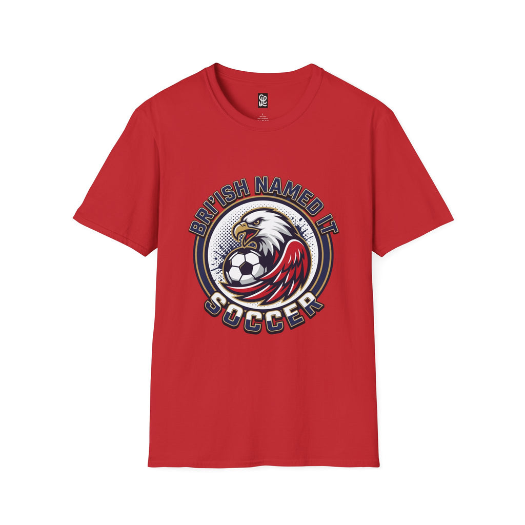 FIFA 2026 Soccer Eagle T-Shirt — "Bri'ish Named It Soccer" Vintage Soccer Graphic Tee