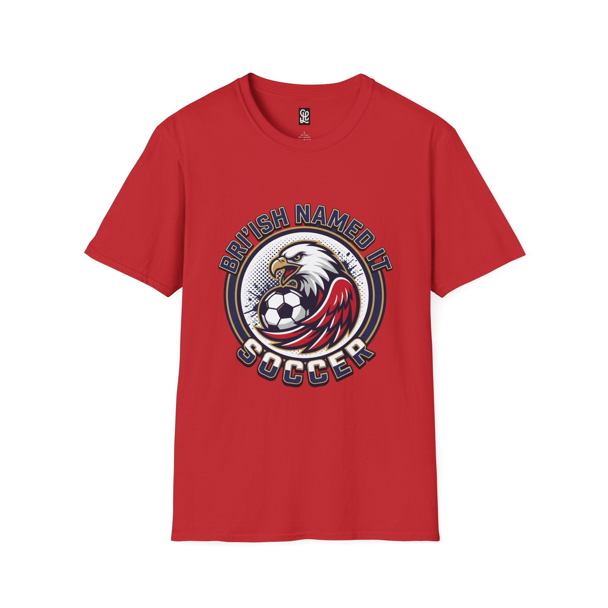FIFA 2026 Soccer Eagle T-Shirt — "Bri'ish Named It Soccer" Vintage Soccer Graphic Tee