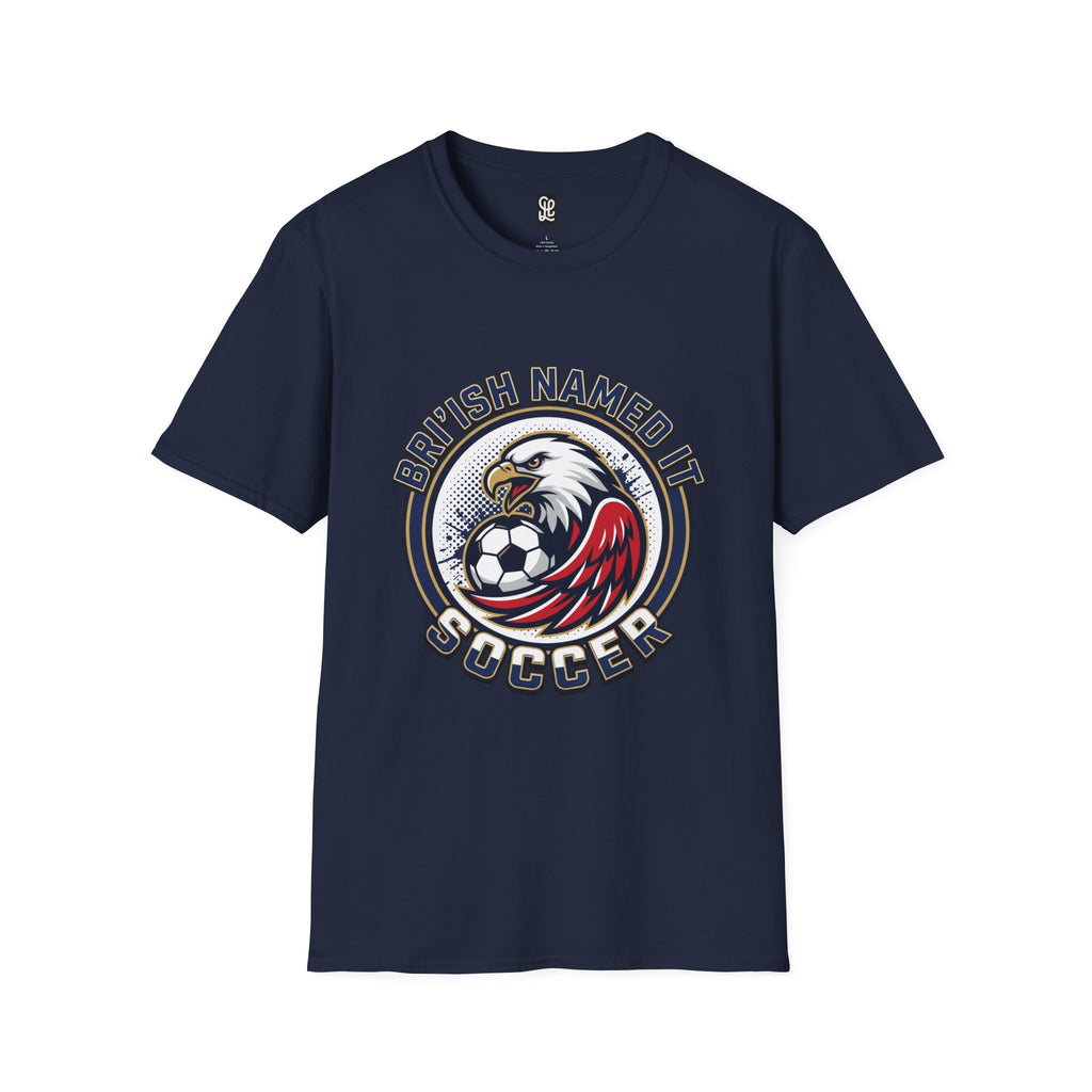 FIFA 2026 Soccer Eagle T-Shirt — "Bri'ish Named It Soccer" Vintage Soccer Graphic Tee