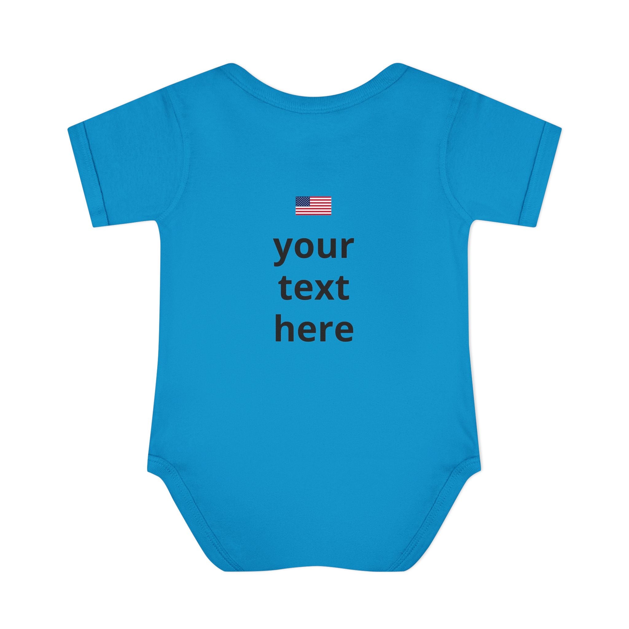 America 250 Personalized Infant Bodysuit | USA Flag