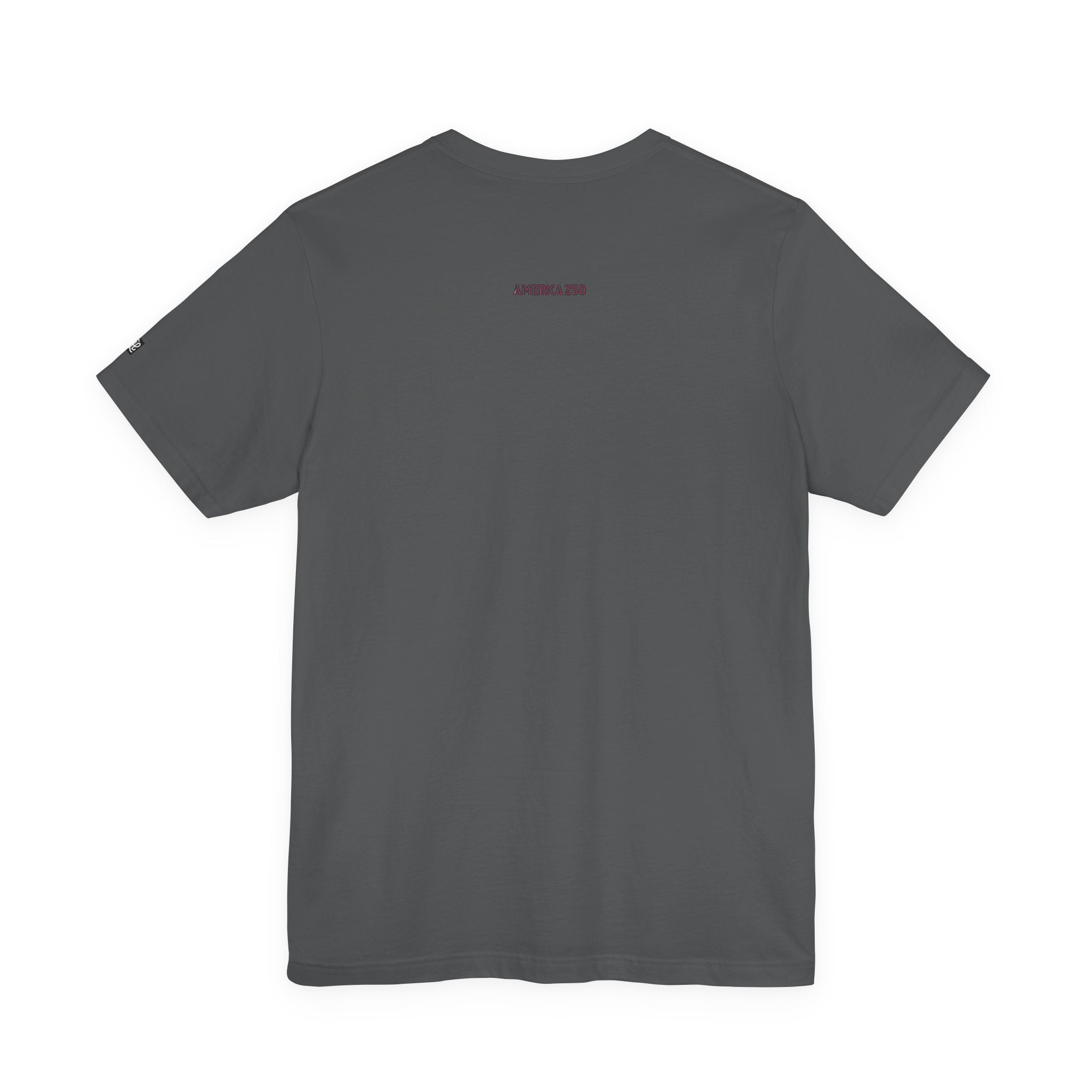 America 250 Tee | Patriotic Red Blue Striped Typography