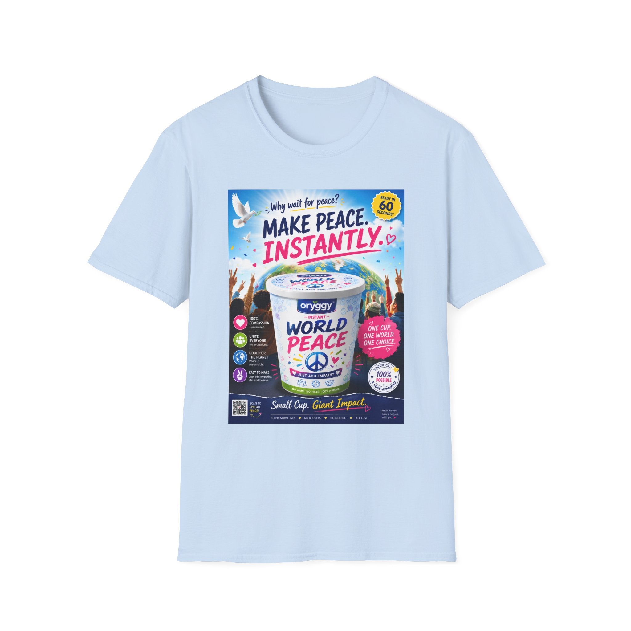 oryggy Originals Summer line "Make Peace Instantly" World Peace Graphic Tee