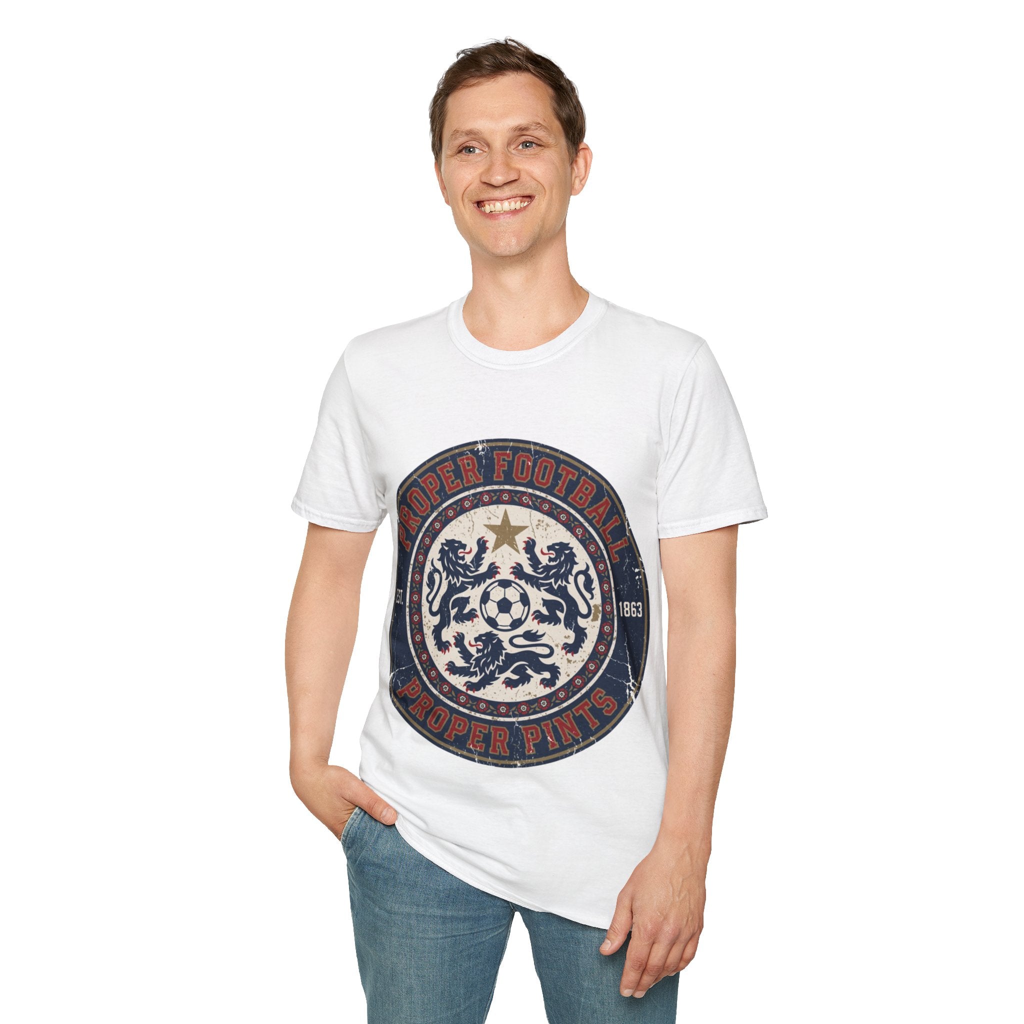 FIFA World Cup 2026 T-Shirt — oryggy "Proper Football" Vintage Crest Tee