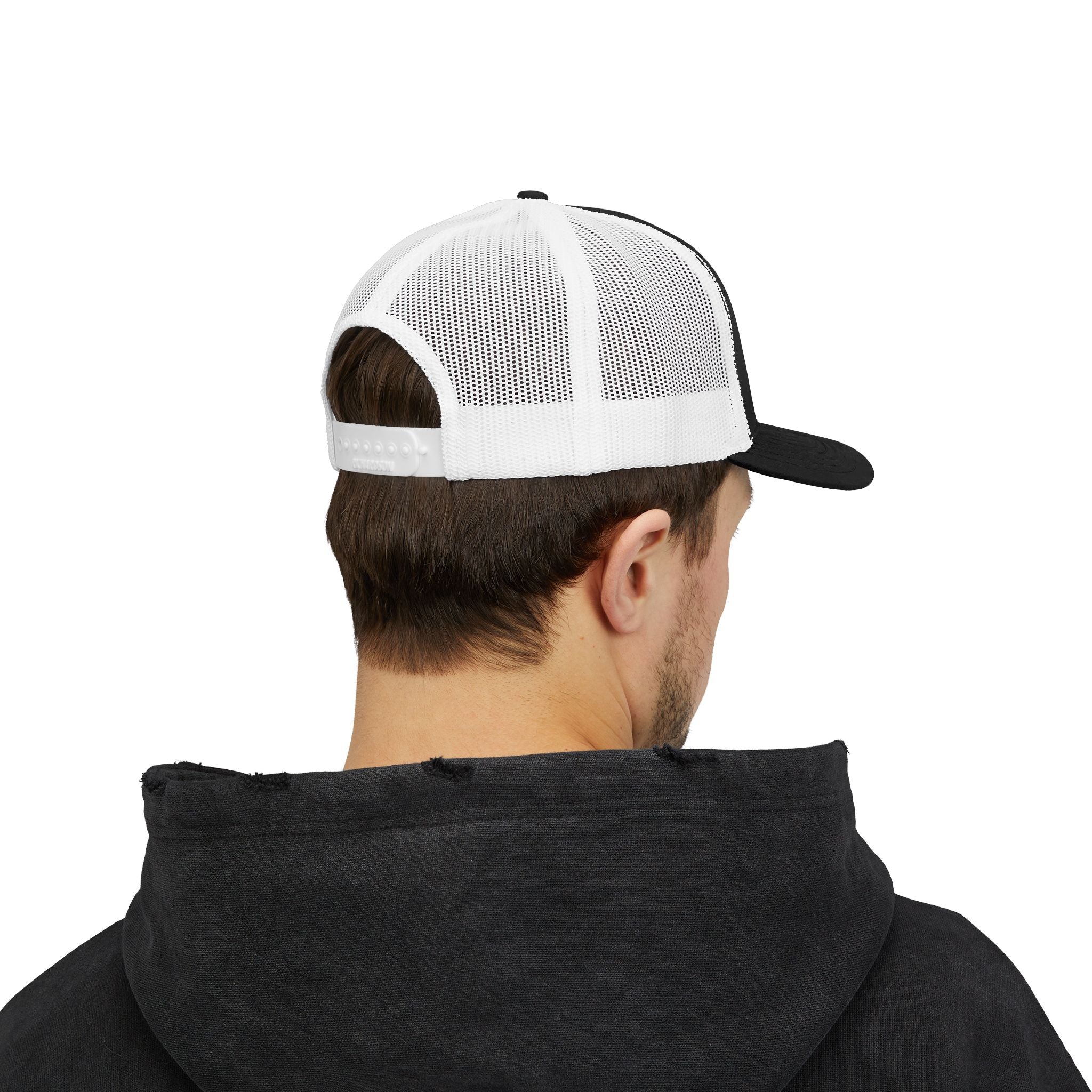 America 250 Snapback Cap | Patriotic USA Flag Text Trucker Hat