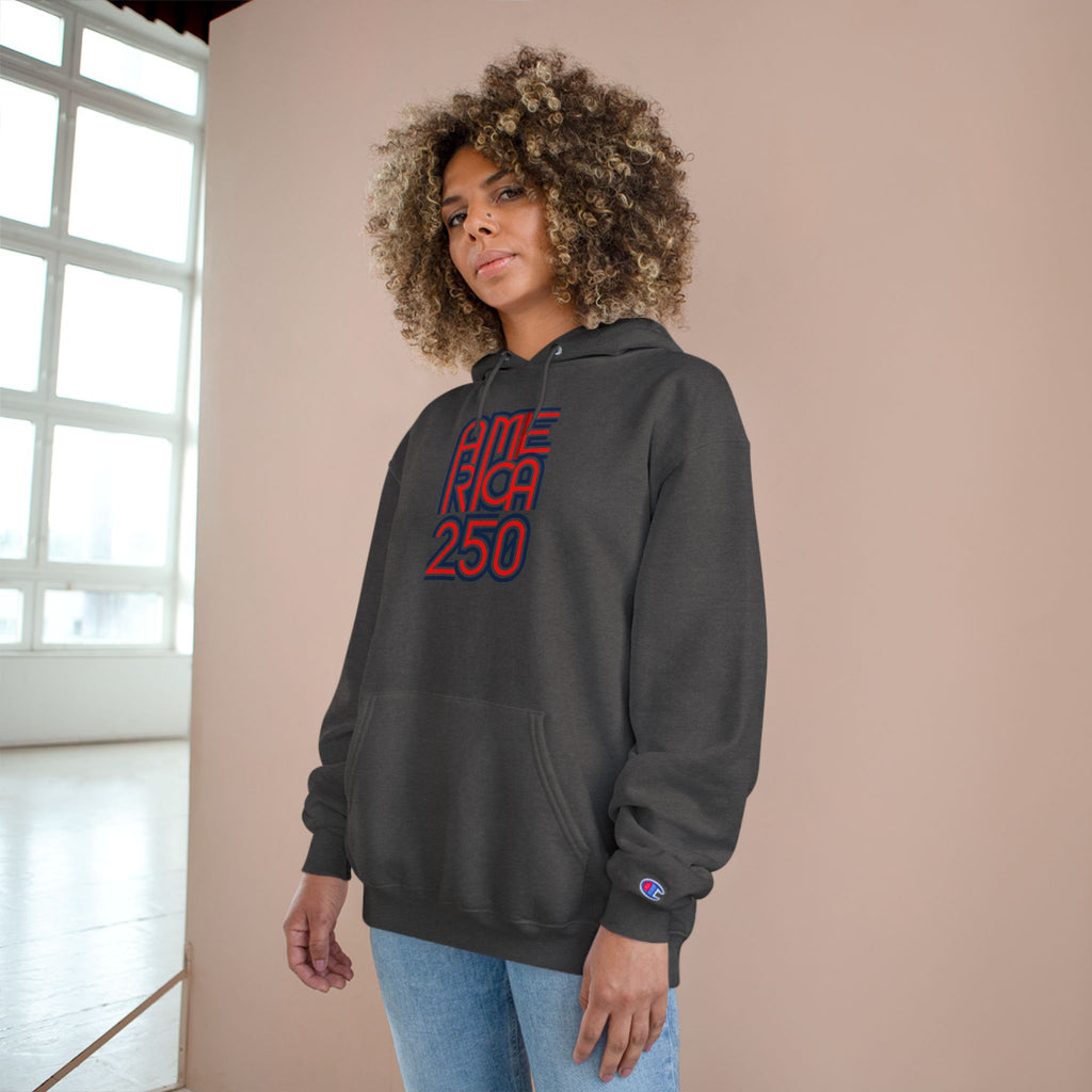 America 250 Hoodie — Retro Red & Blue 2026 Celebration Pullover