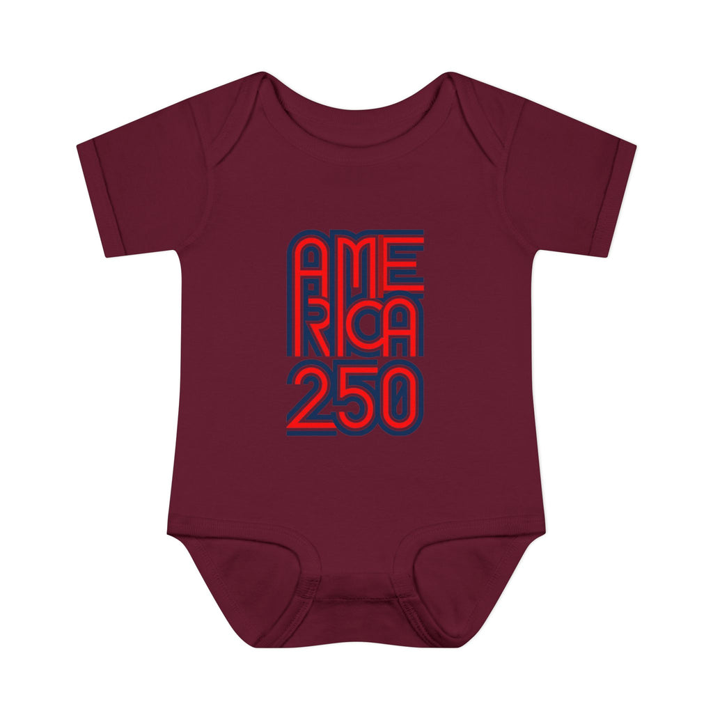 America 250 Personalized Infant Bodysuit | USA Flag