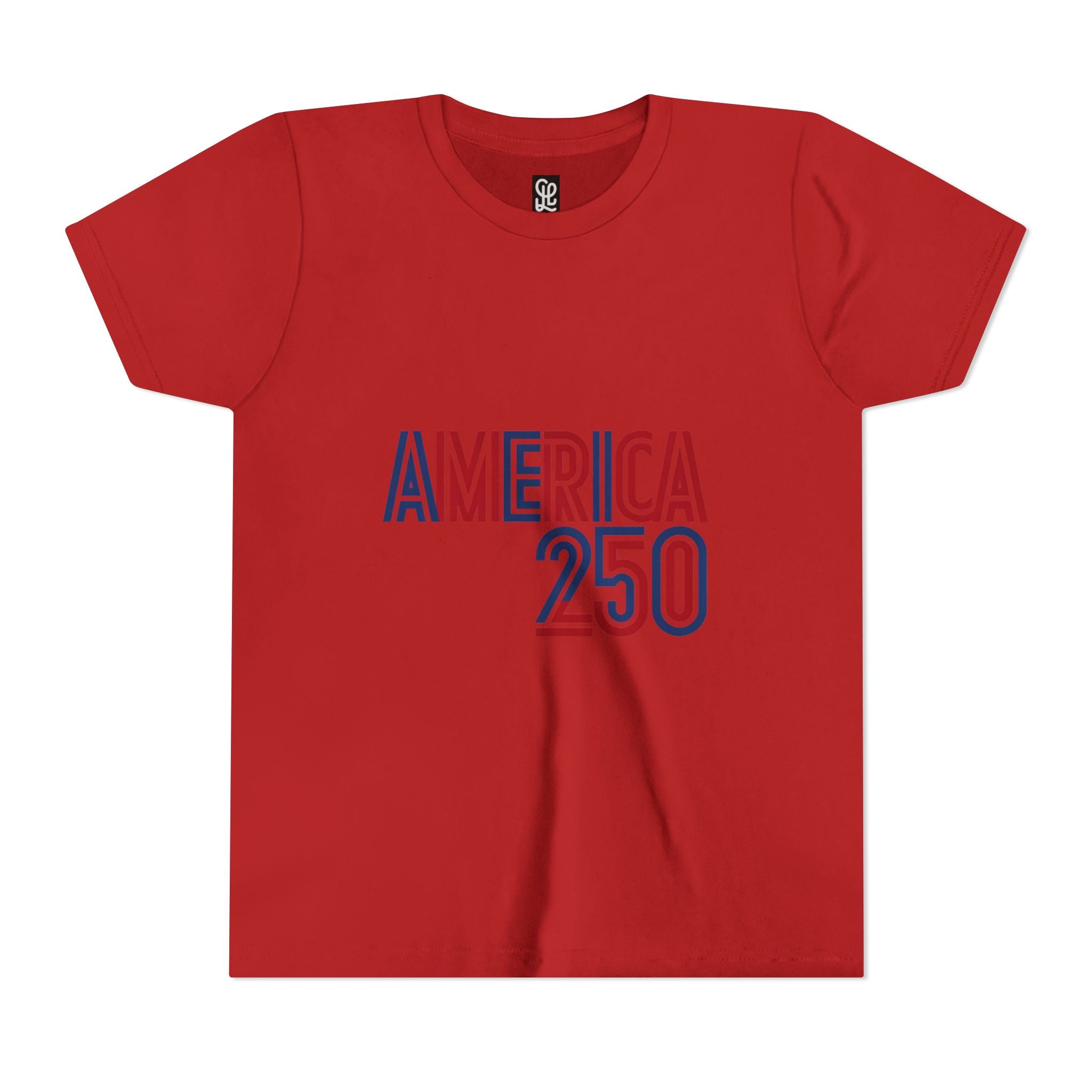 America 250 Youth Tee | Patriotic USA Flag Independence Day