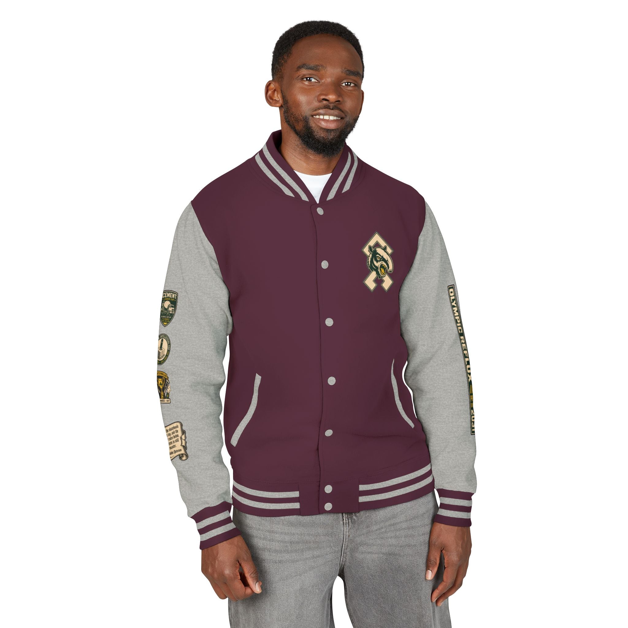 OR Olympic Reflux Varsity Jacket — Alexander Peterson "The Concrete is Master" Edition